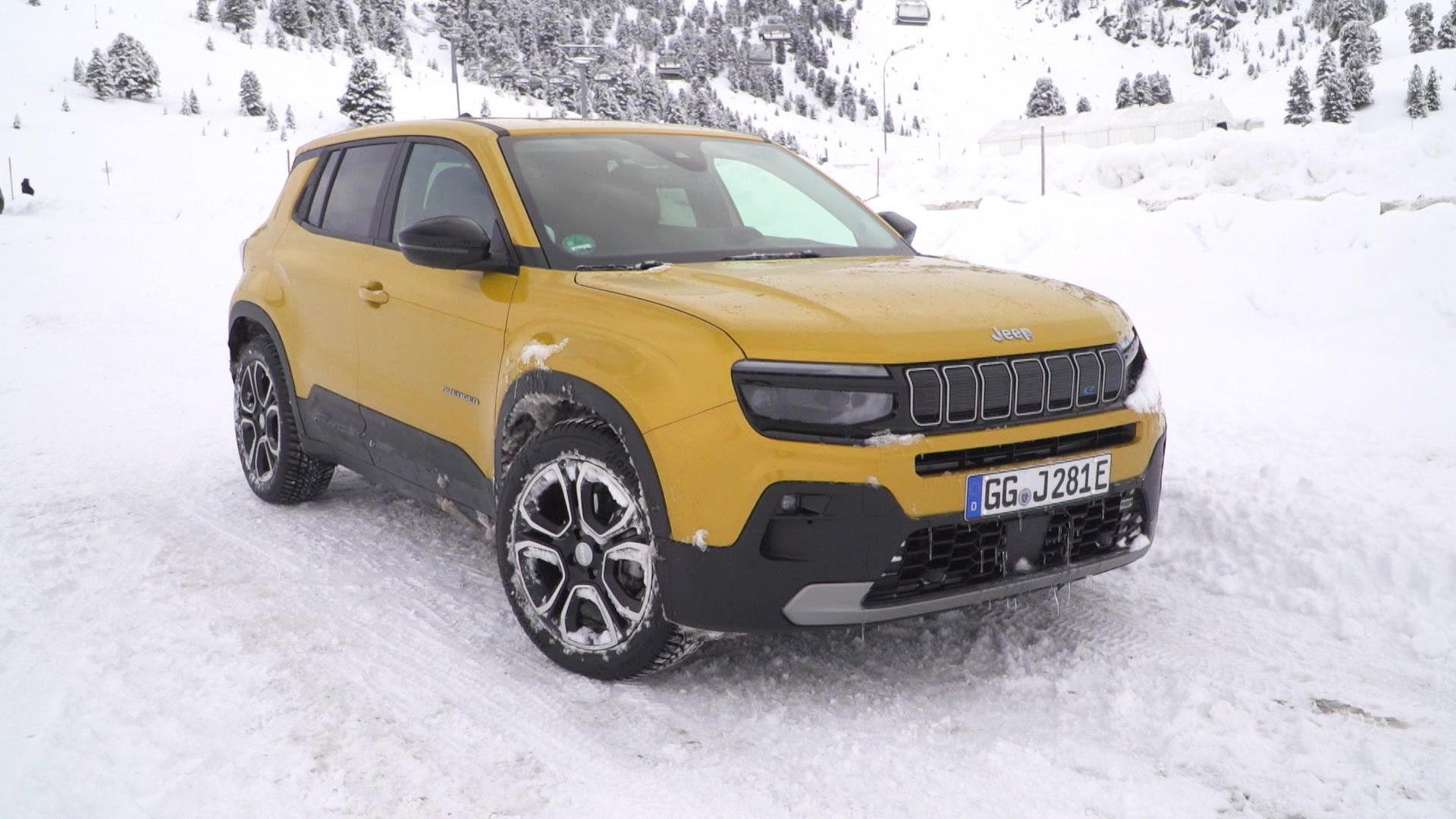 Thema u. a.: Kann der Elektro-Jeep auch Schnee?