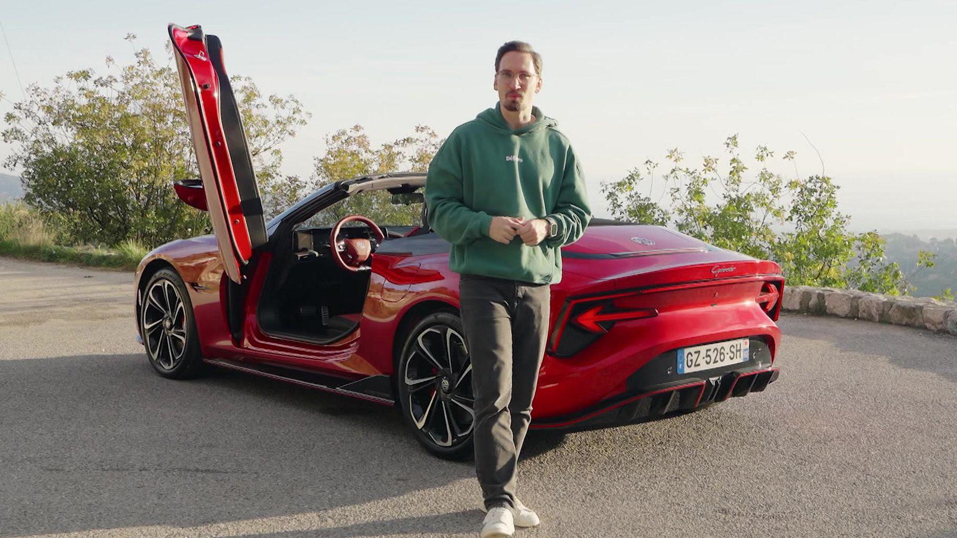 Thema u.a.: MG Cyberster, erster elektrischer Roadster aus China