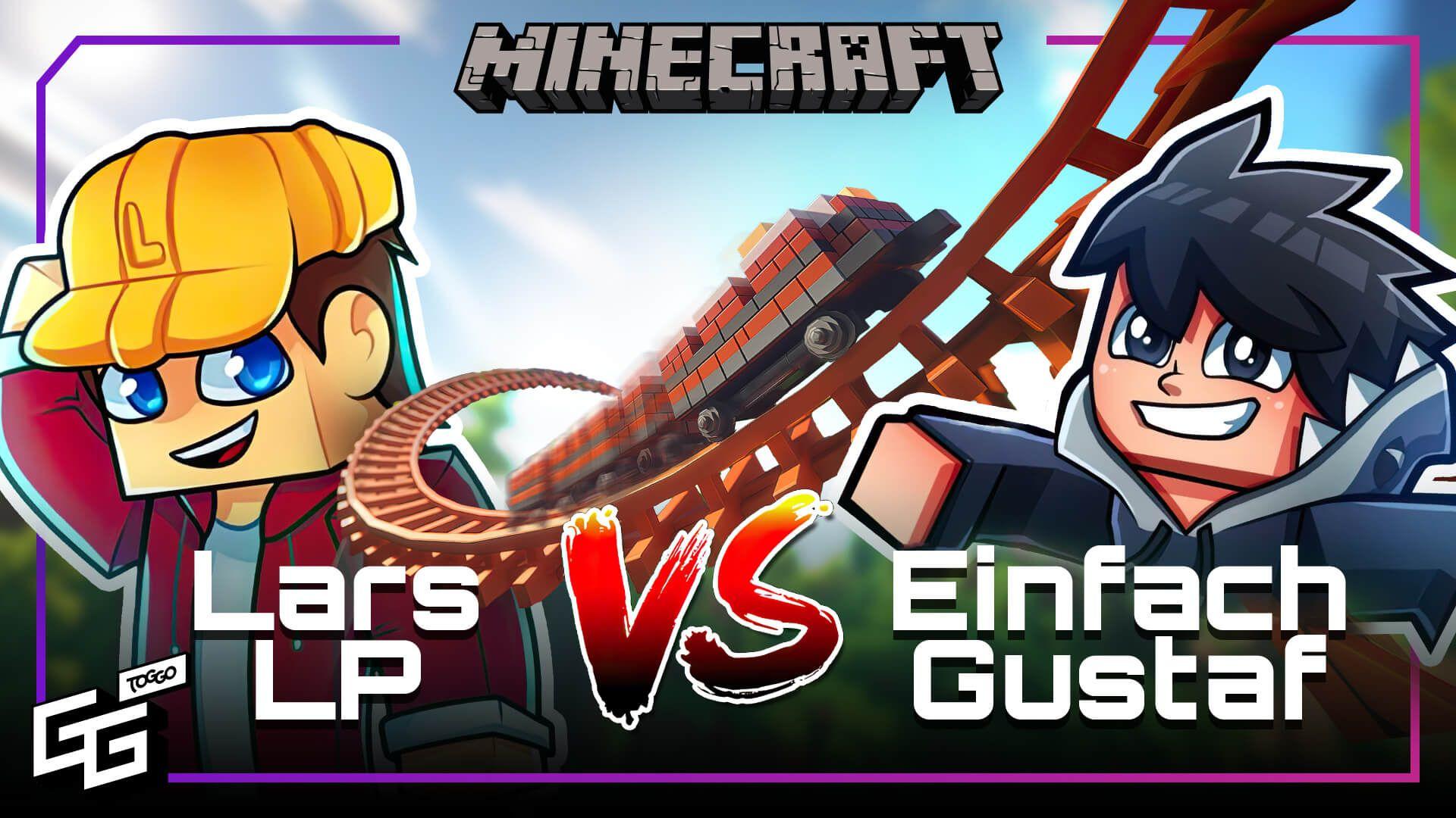 EinfachGustaf VS LarsLP - Krasse Achterbahn? | Battle Park 1