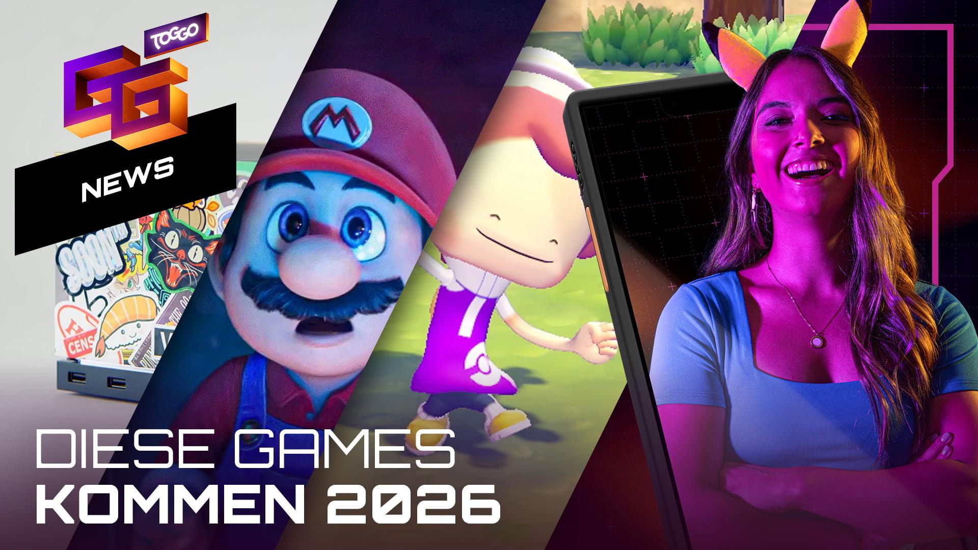 Gaming 2026 wird wild! Neues Pokémon, neuer Mario Film, neue "Konsole" | GG News