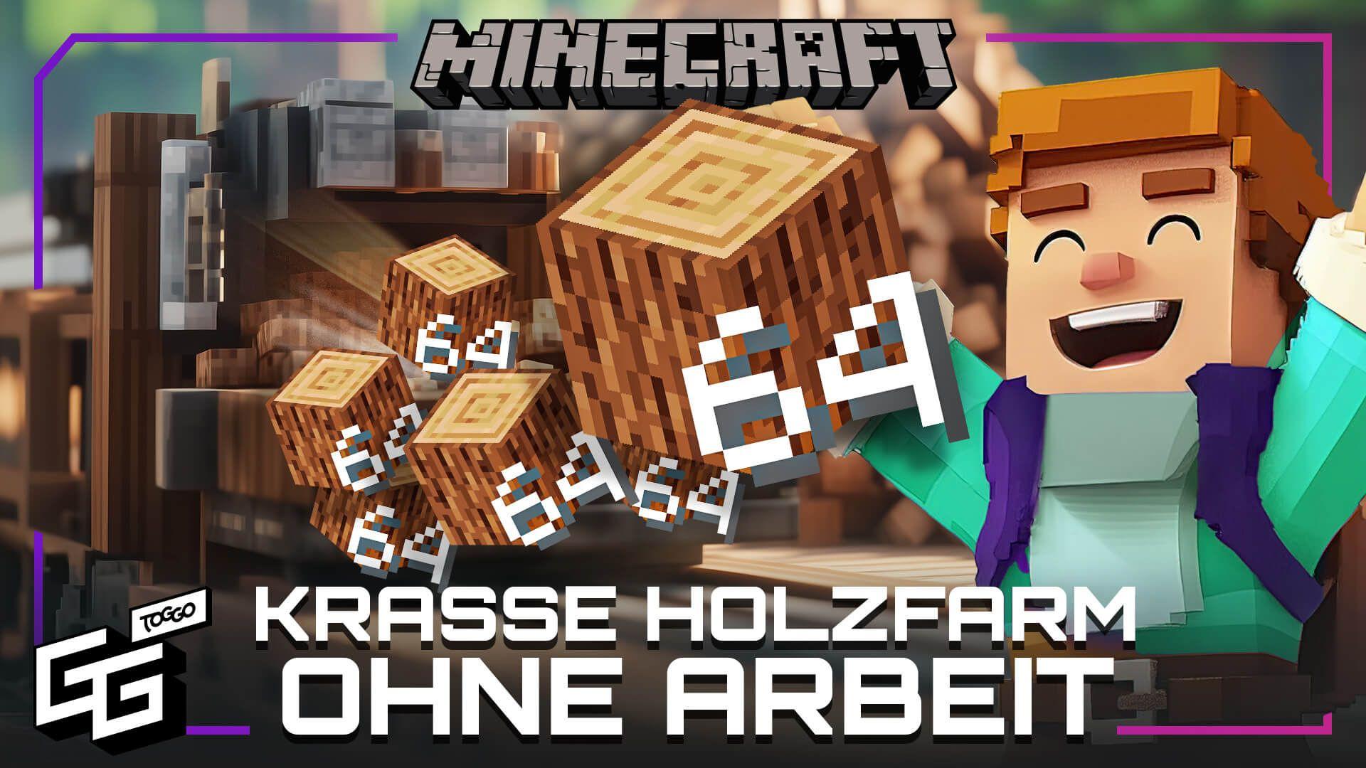 Krasse Holzfarm gibt so viel Holz! | Minecraft Folge 32
