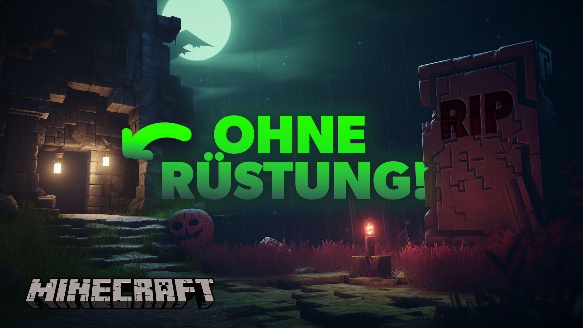 Ohne Rüstung in  dunkle Höhle ? | Minecraft Folge 2