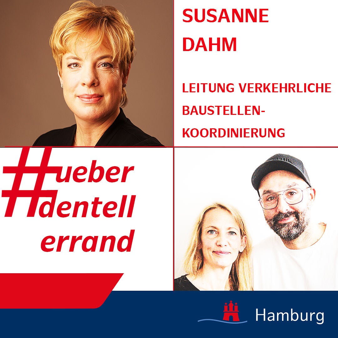 #ueberdentellerrand - Der Podcast. #94 mit Susanne Dahm, Leitung Verkehrliche Baustellenkoordinierung, BVM Hamburg
