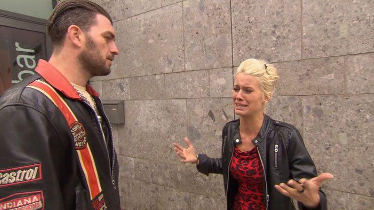 Meike vor dem Absprung