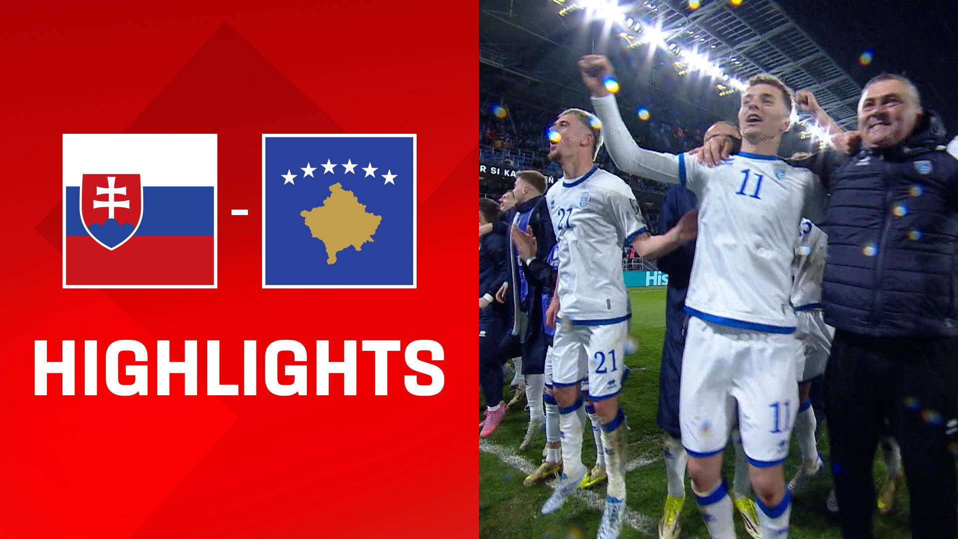 Highlights: Slowakei - Kosovo