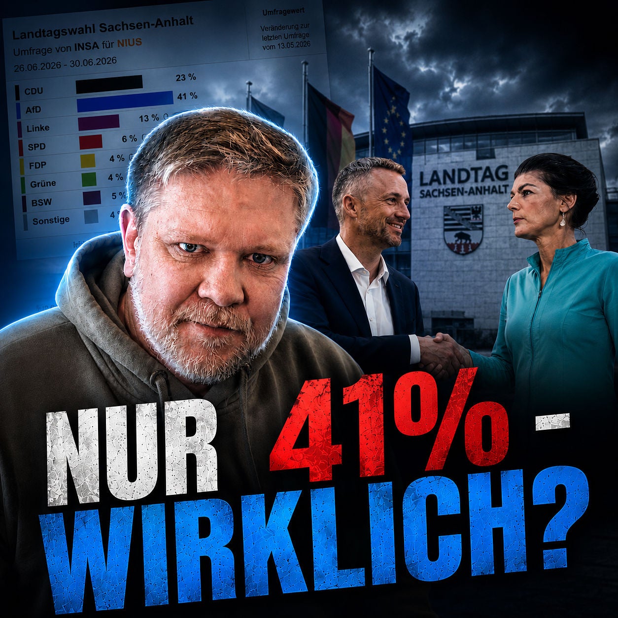#635: INSA Hammer für Sachsen-Anhalt! AfD bei nur 41 %