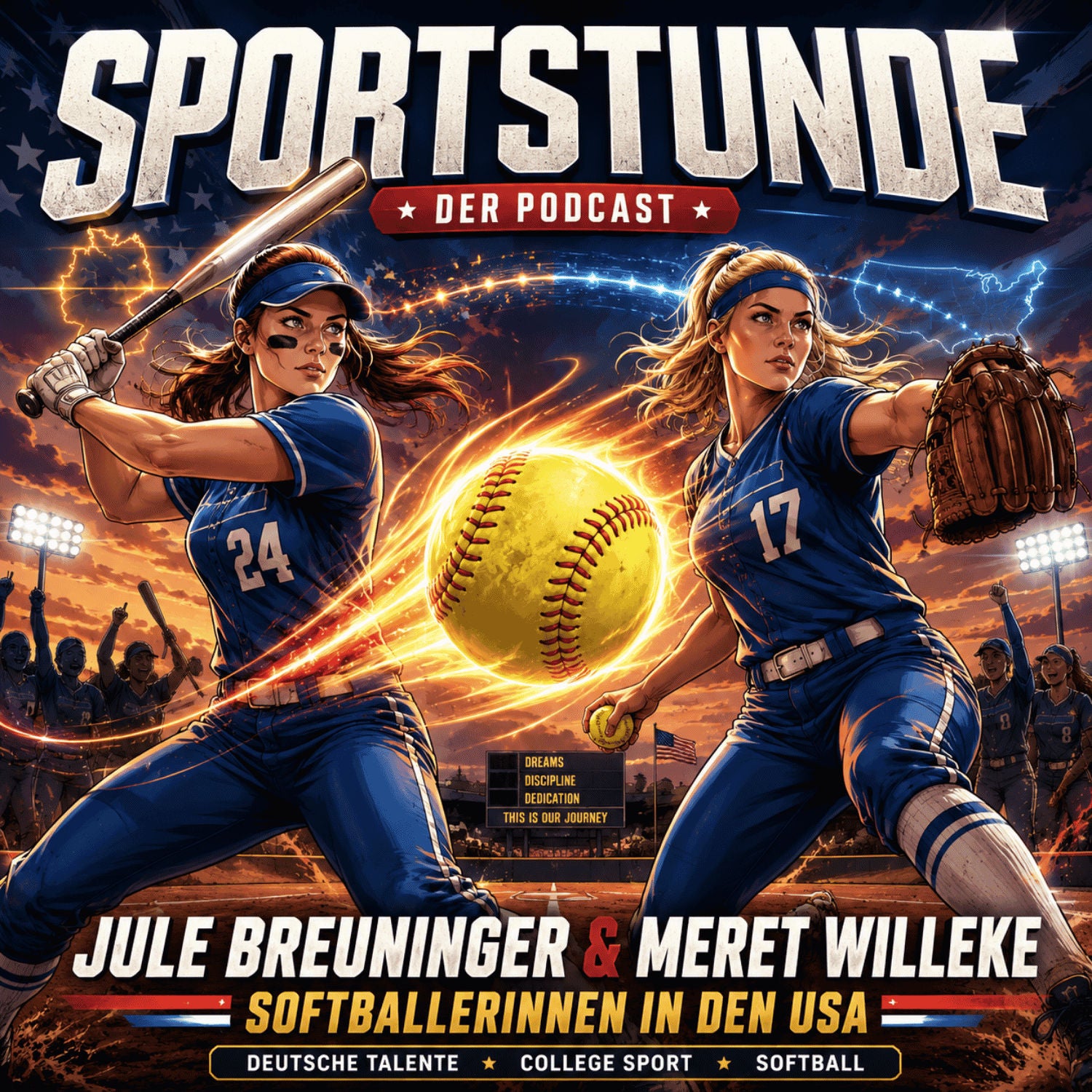 Von Deutschland nach Texas: Jule Breuninger und Meret Willeke über College-Softball in den USA