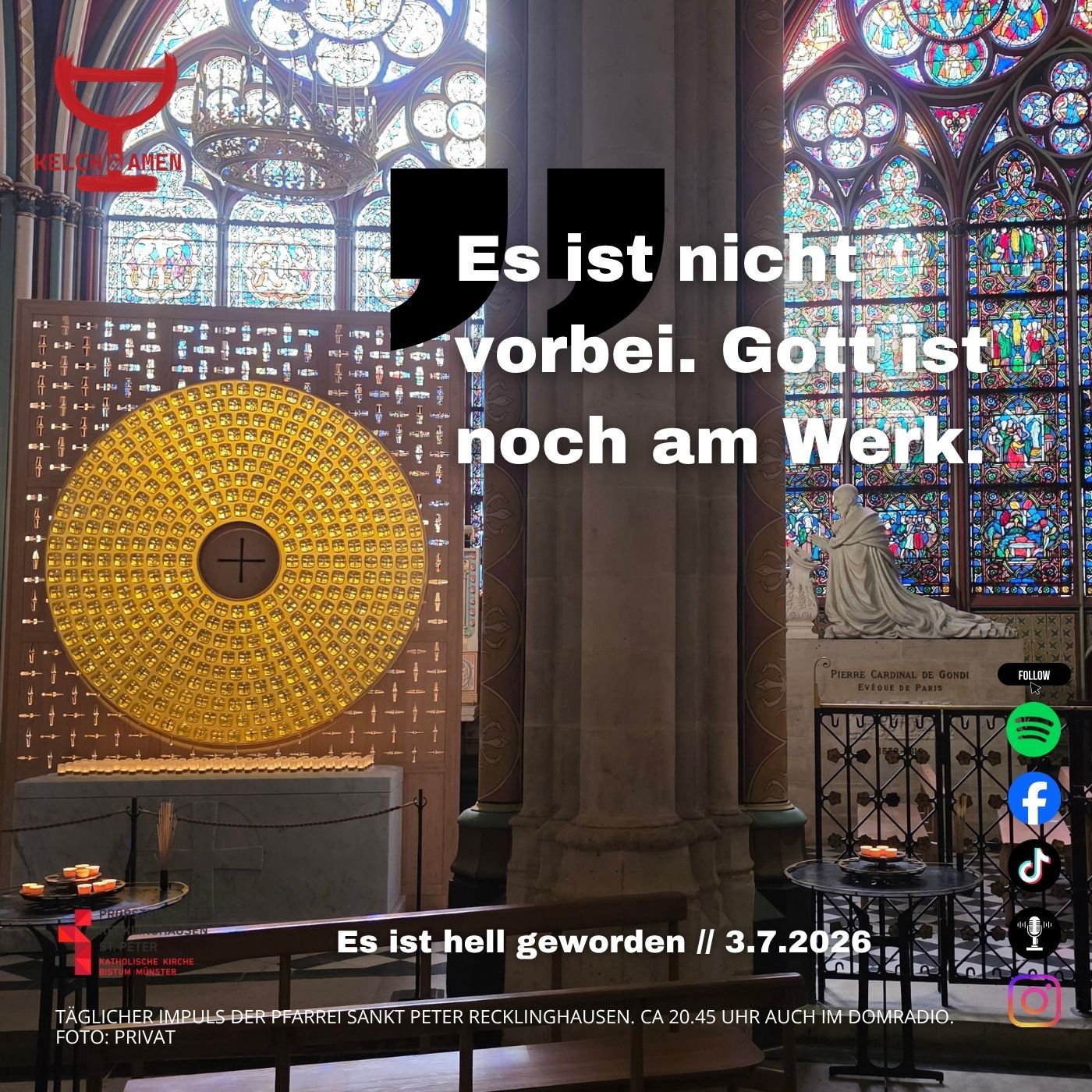 Es ist hell geworden // 3.7.2026