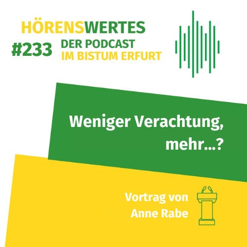 Weniger Verachtung, mehr...?