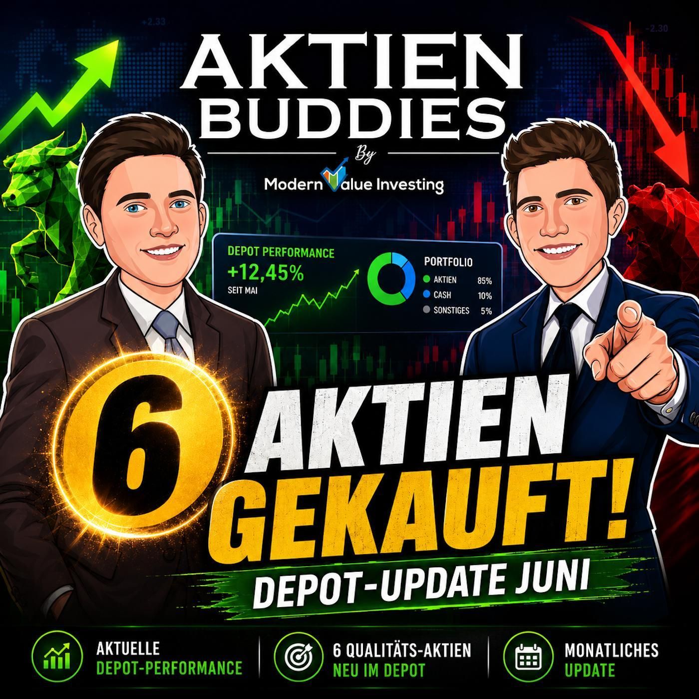6 Aktien gekauft: Unser Depot-Update für Juni 2026