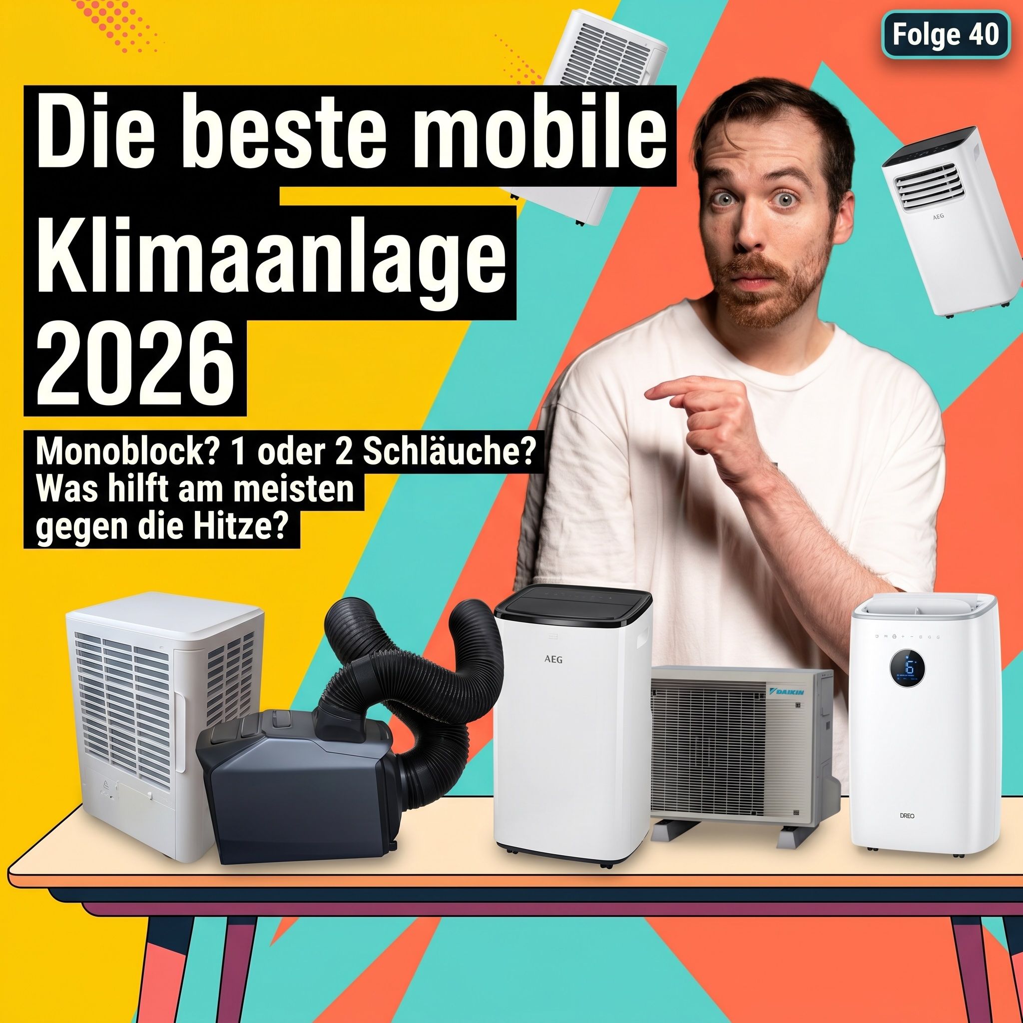 Mobile Klimaanlagen 2026: Monoblock, PortaSplit & Co.