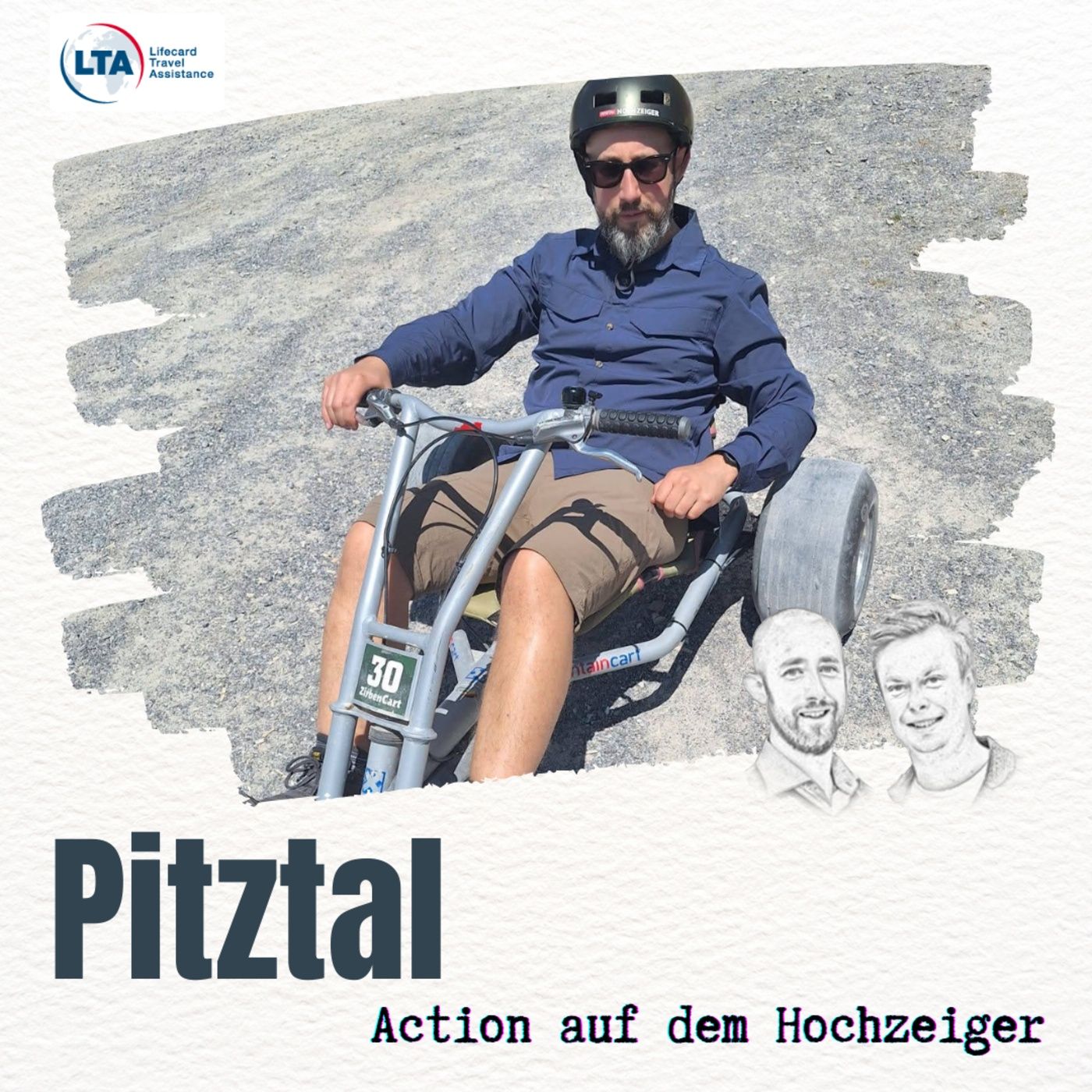 Im Kart den Berg runterbrettern