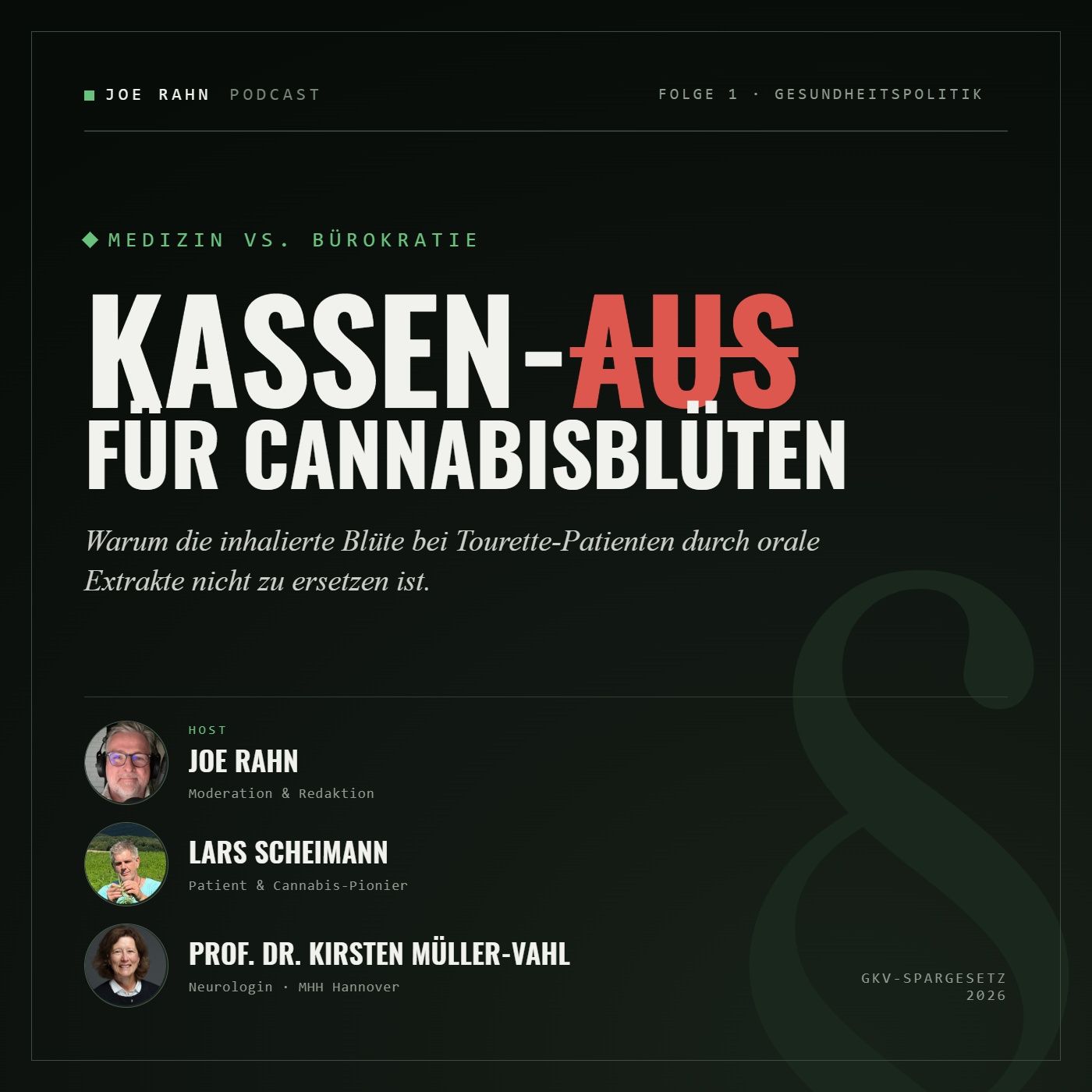 #1 - Medizin vs. Bürokratie: Warum das Kassen-Aus für Cannabisblüten Tourette-Patienten bedroht