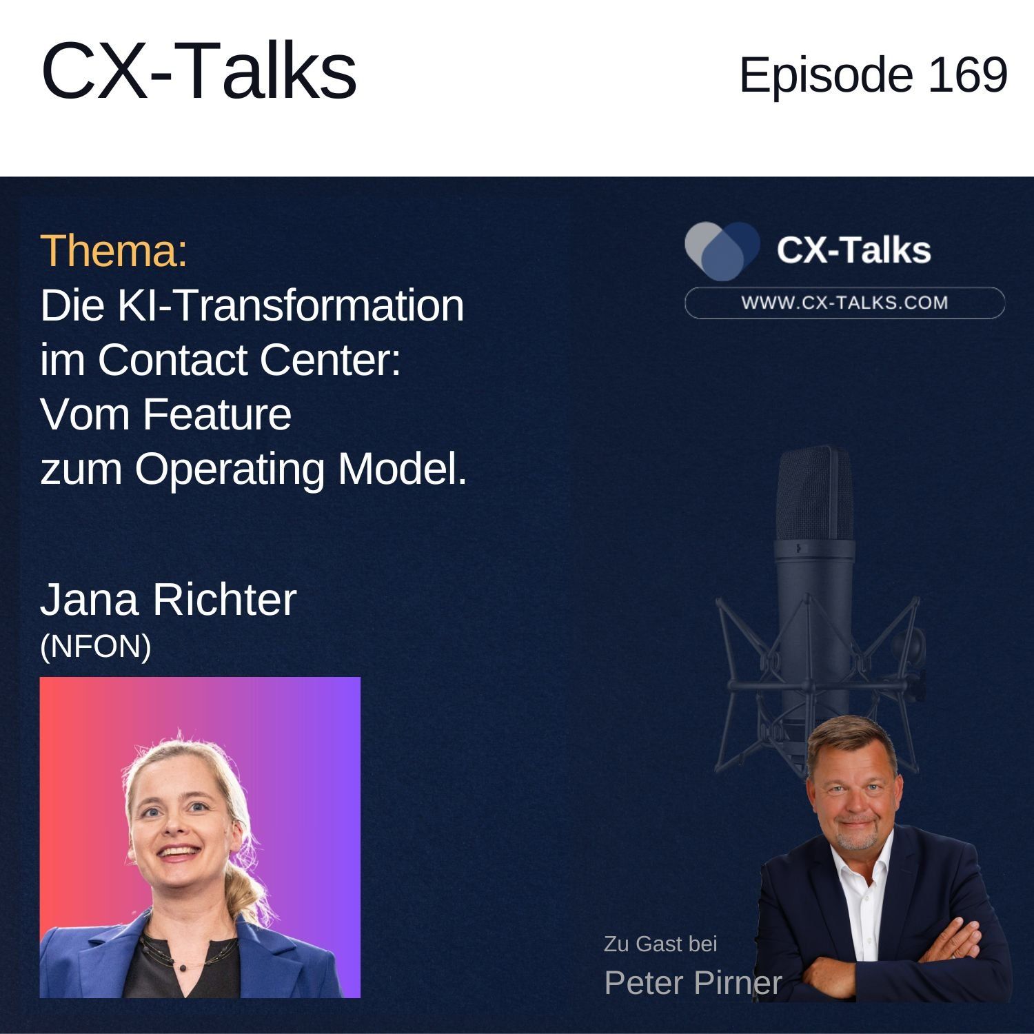 #169 Die KI-Transformation im Contact Center: Vom Feature zum Operating Model. Jana Richter (NFON) bei Peter Pirner