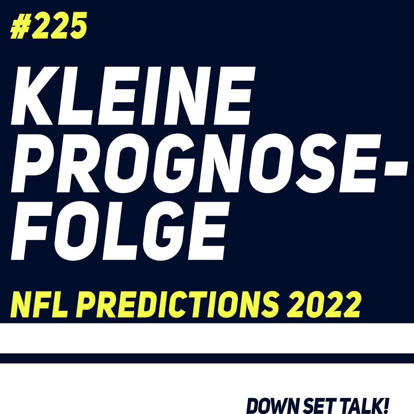 KLEINE PROGNOSEFOLGE - NFL Prediction 2022