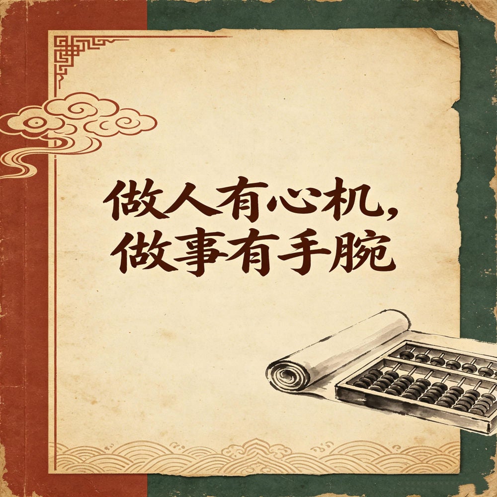 做人有心机做事有手腕