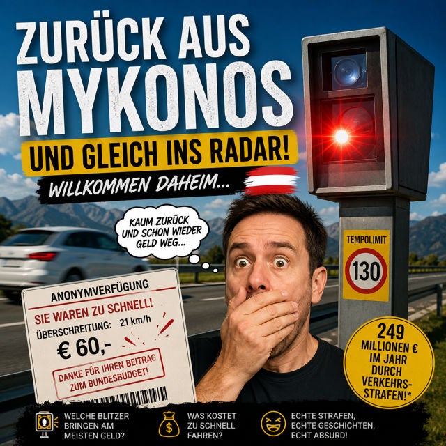 Willkommen in Österreich - bitte zahlen!