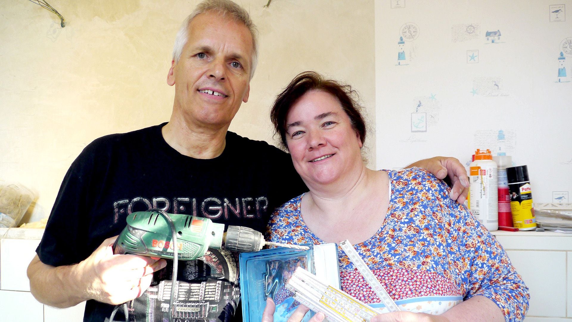 Heute u.a.: Steffani & Bernd, Badezimmer