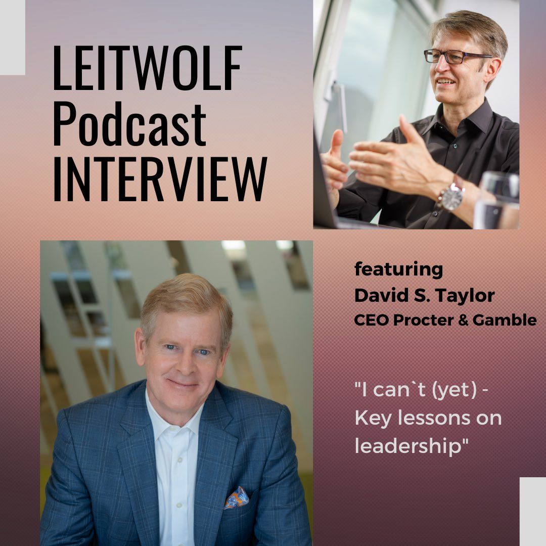 🇬🇧 "I can’t (yet) - Key lessons on leadership” - Leadership interview with David Taylor