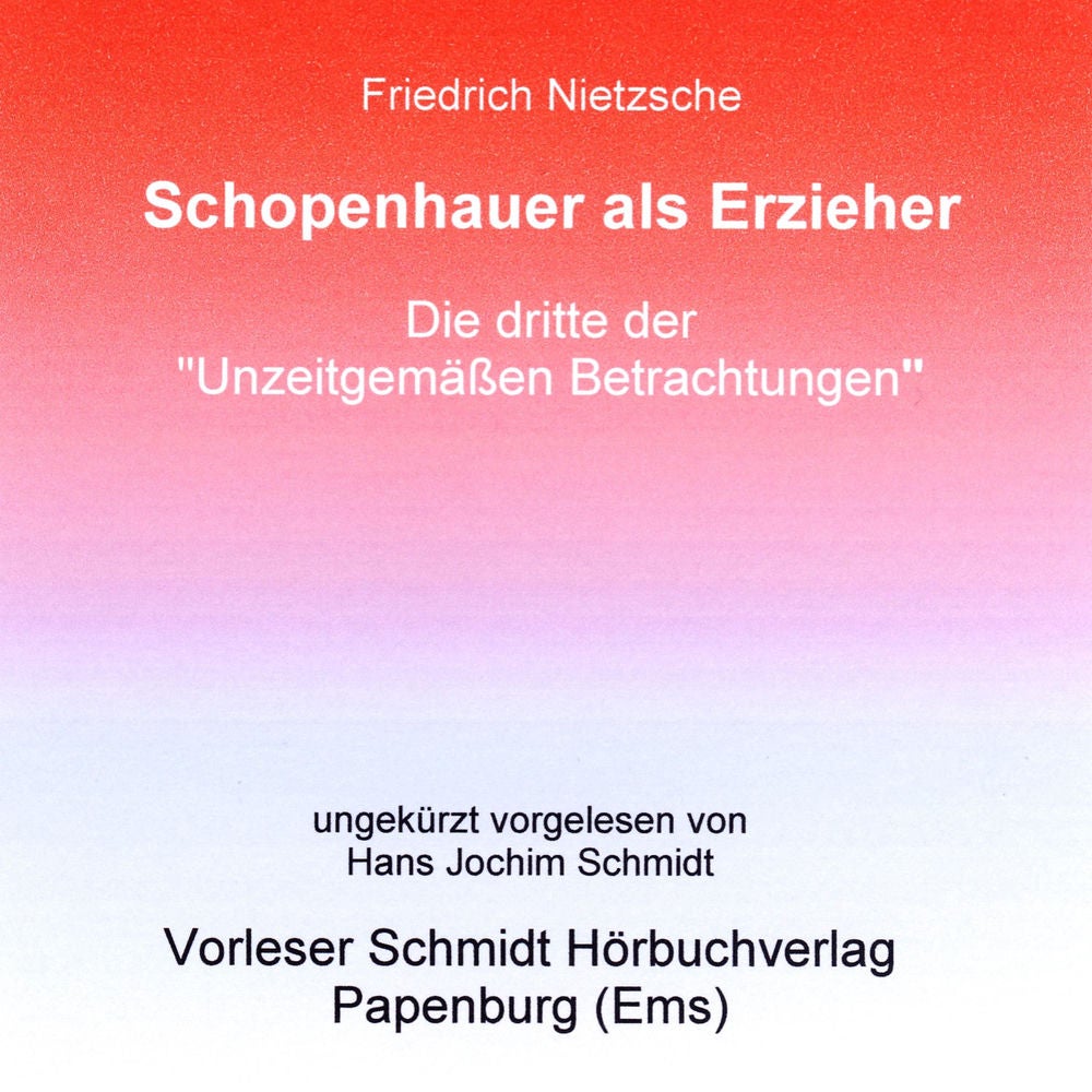 Schopenhauer als Erzieher