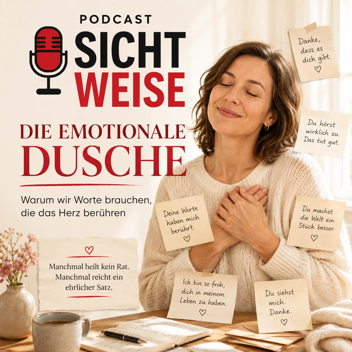 Die emotionale warme Dusche: Worte, die das Herz berühren - Sicht Weise, der Podcast von und mit Anette Pelzer