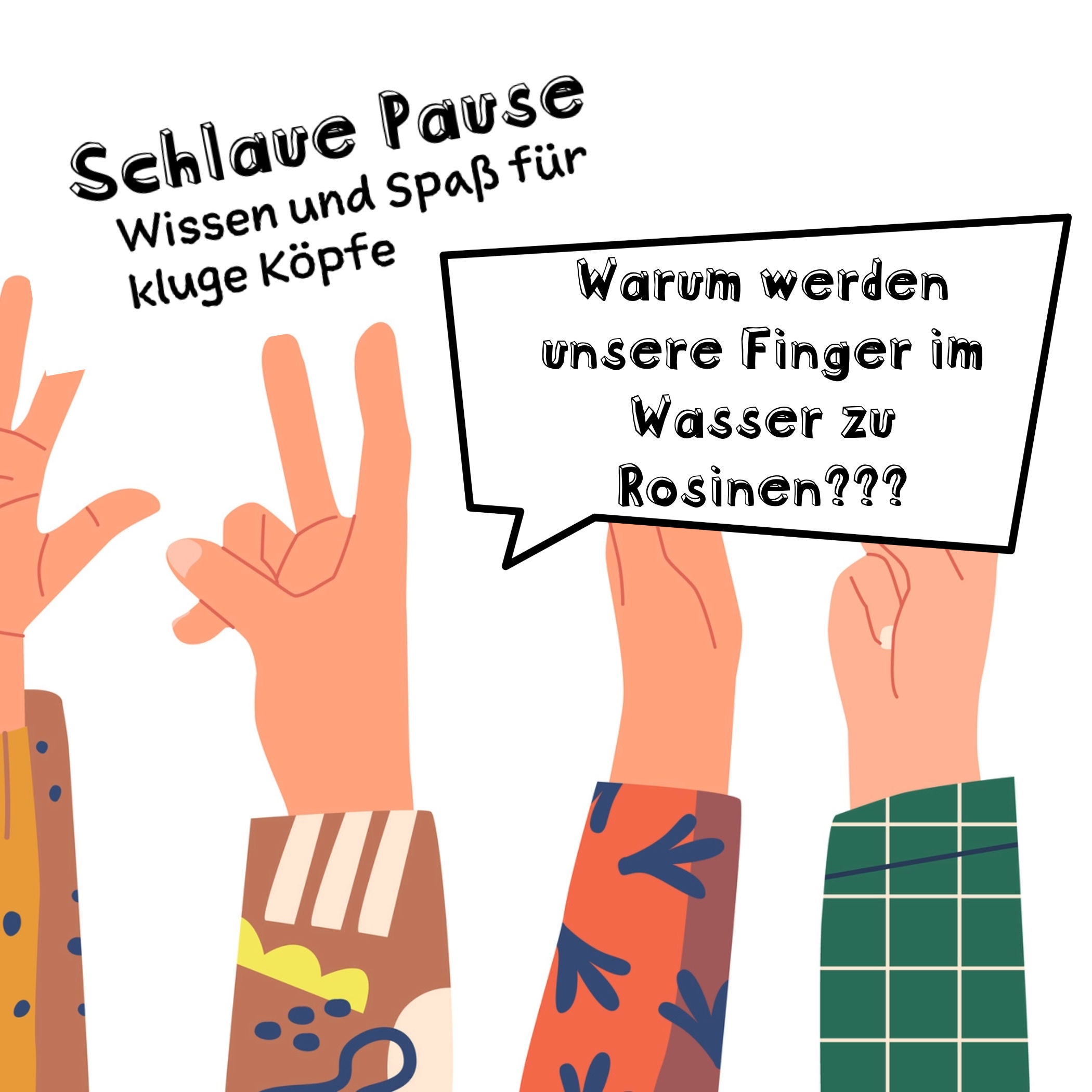 Warum werden unsere Finger im Wasser zu Rosinen?