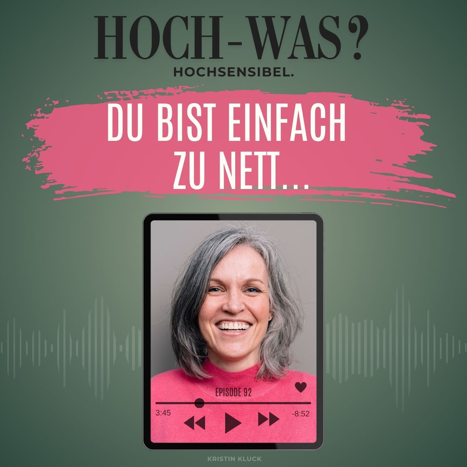 Du bist einfach zu nett...