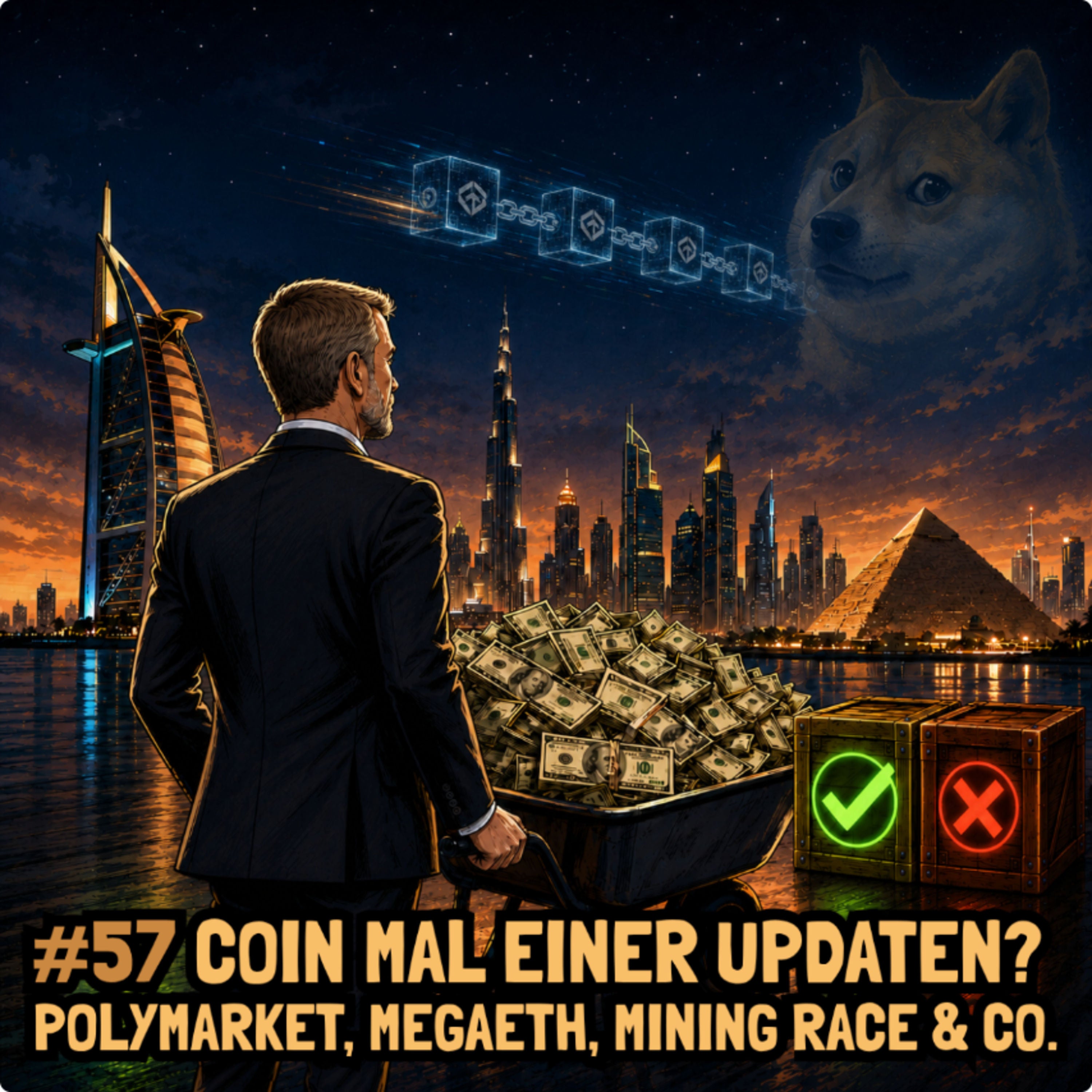 #57 Coin mal einer updaten? Polymarket, MegaETH, Mining Race & Co.