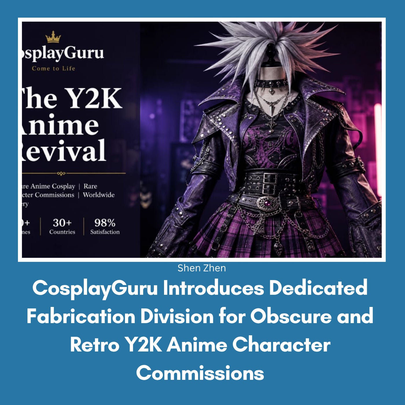 CosplayGuru Introduces Dedicated Fabrication Division for Obscure and Retro Y2K Anime Character Commissions