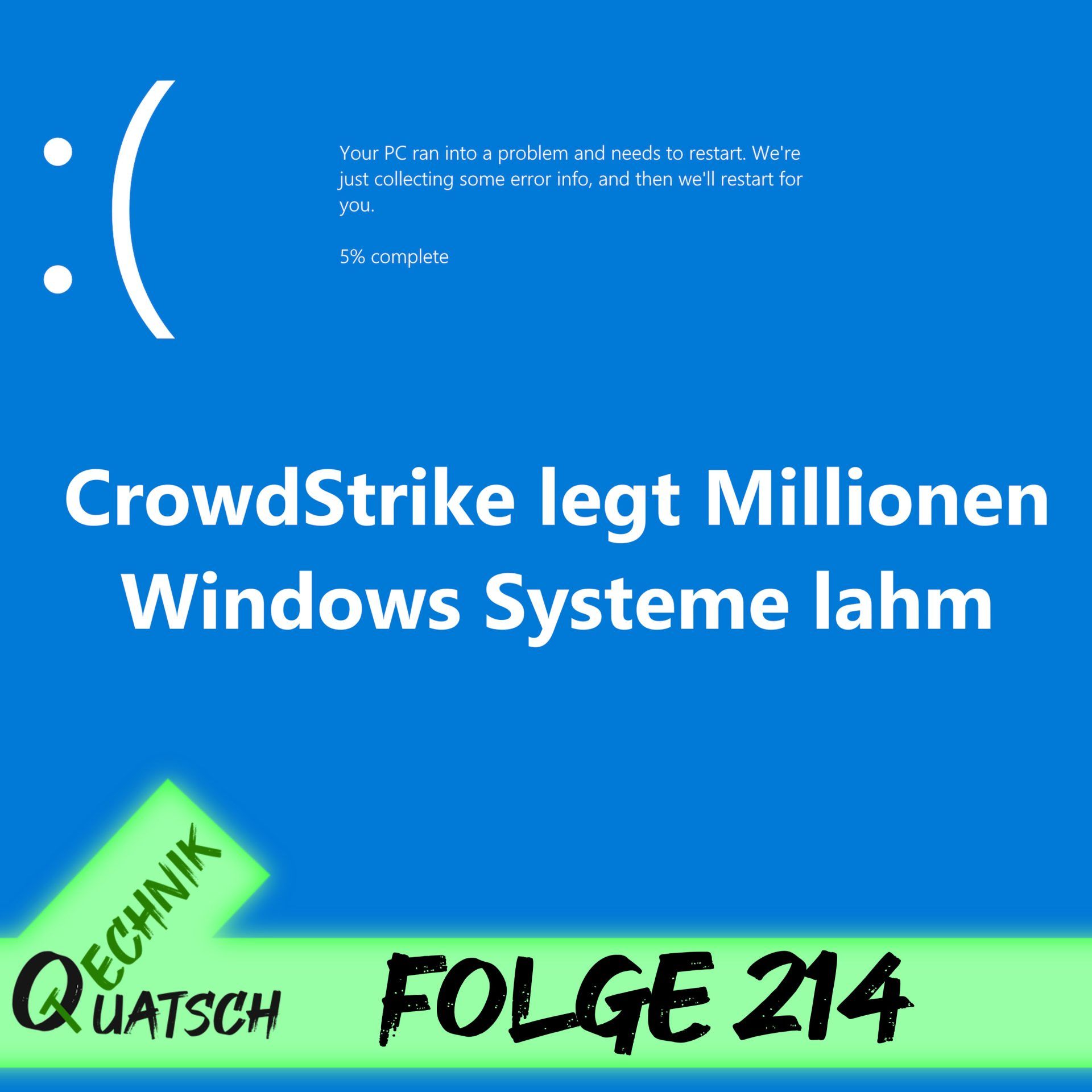 Folge 214: Weltweit System-Ausfälle wg. Crowdstrike-Update, Instabilitäten bei Intel 13./14. Gen Raptor Lake auch bei Game Servern, Metroidvania Gestalt: Steam & Cinder gespielt