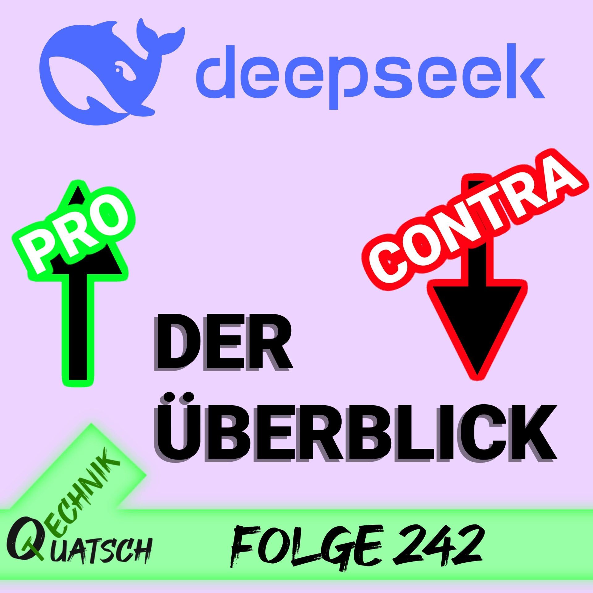 TQ242: KI aus China DeepSeek erschüttert Tech-Welt; RTX 5080 nur 10% schneller als RTX 4080 Super und RTX 5090/5080 Paperlaunch; Murder Mystery Point’n Click „Loco Motive“ gespielt