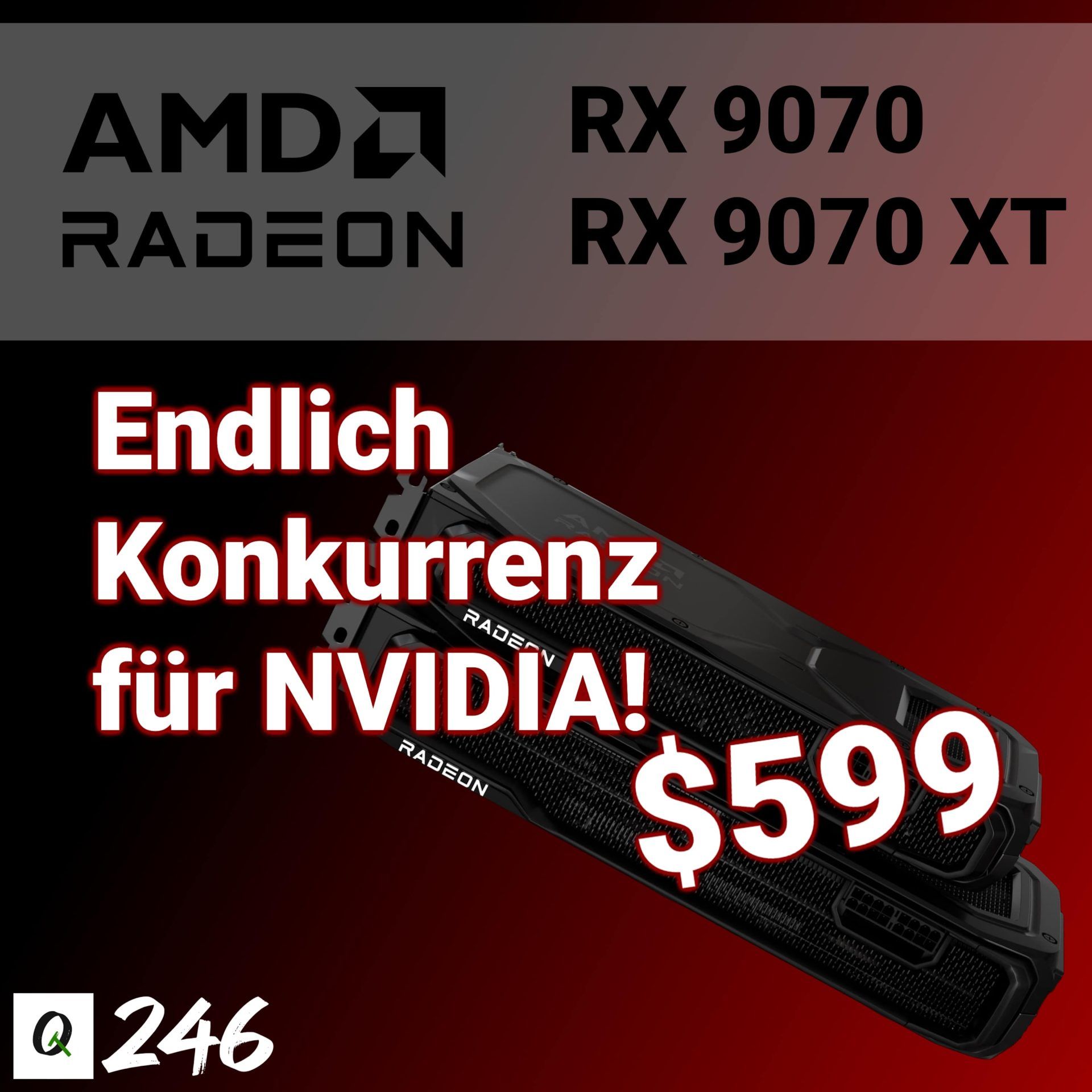 TQ246: AMD Radeon RX 9070 XT vorgestellt – Nvidia 5070 Ti Performance für 600 Dollar; Framework Desktop mit Monster-APU Ryzen AI 300 Max; Hörerfrage: Kann man Steam-Accounts vererben?