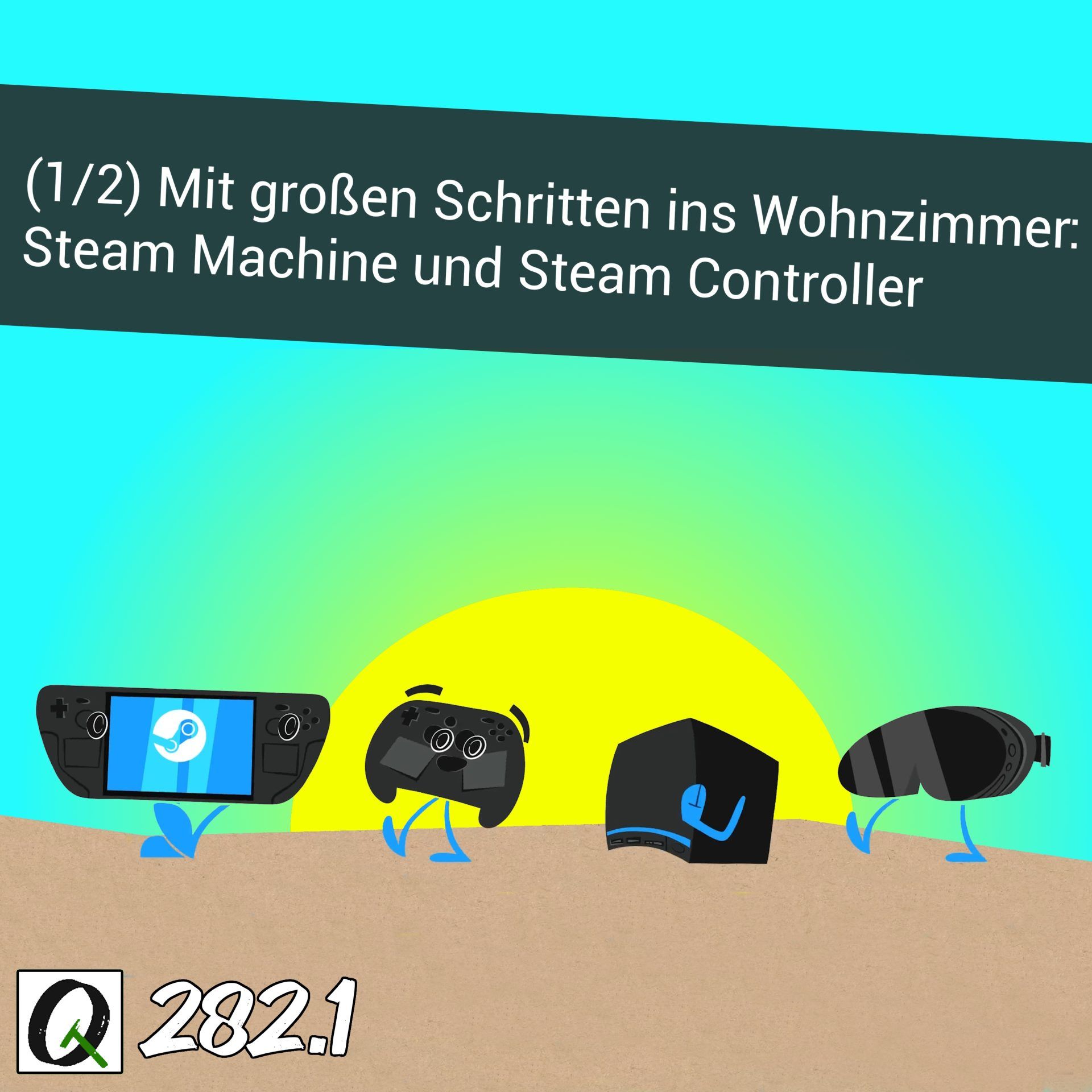TQ282.1: Valve wills wissen – nach 10 Jahren endlich die richtige Steam Machine! PC-Gaming fürs Wohnzimmer. Steam Controller übernimmt Steam-Deck-Layout.