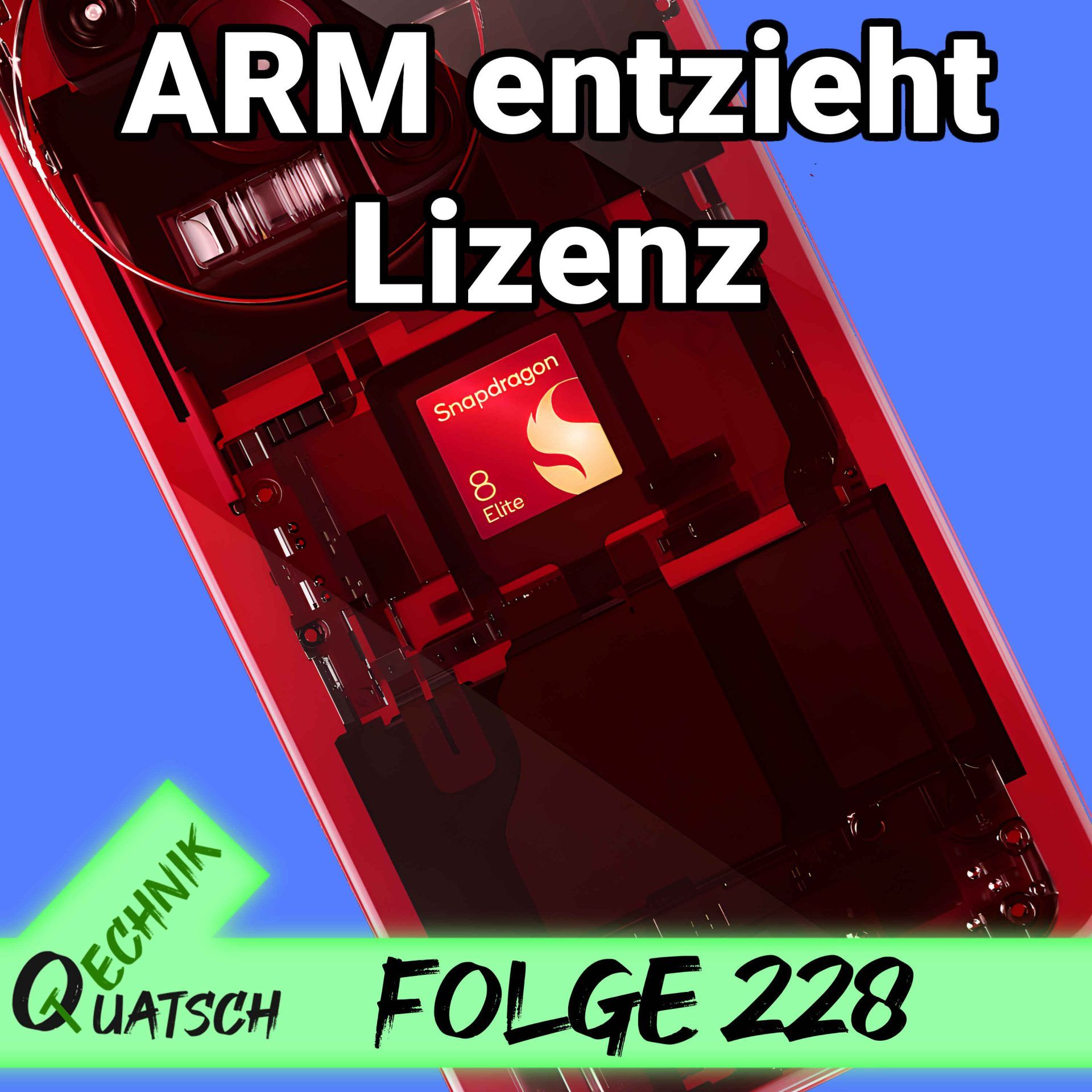 TQ228: Arm entzieht Qualcomm die Architekturlizenz; Snapdragon 8 Elite; kein Geld für Flugtaxis – Lilium insolvent; Intel Core Ultra 200S nur ganz nett; unsere Wohlfühlspiele