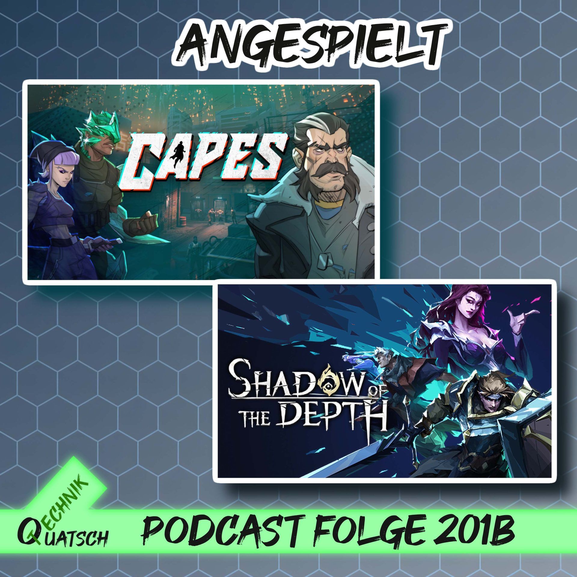 Folge 201b: Roguelike Dungeon Crawler „Shadow of the Depth“ & puzzelige Rundentaktik mit Superhelden „Capes“