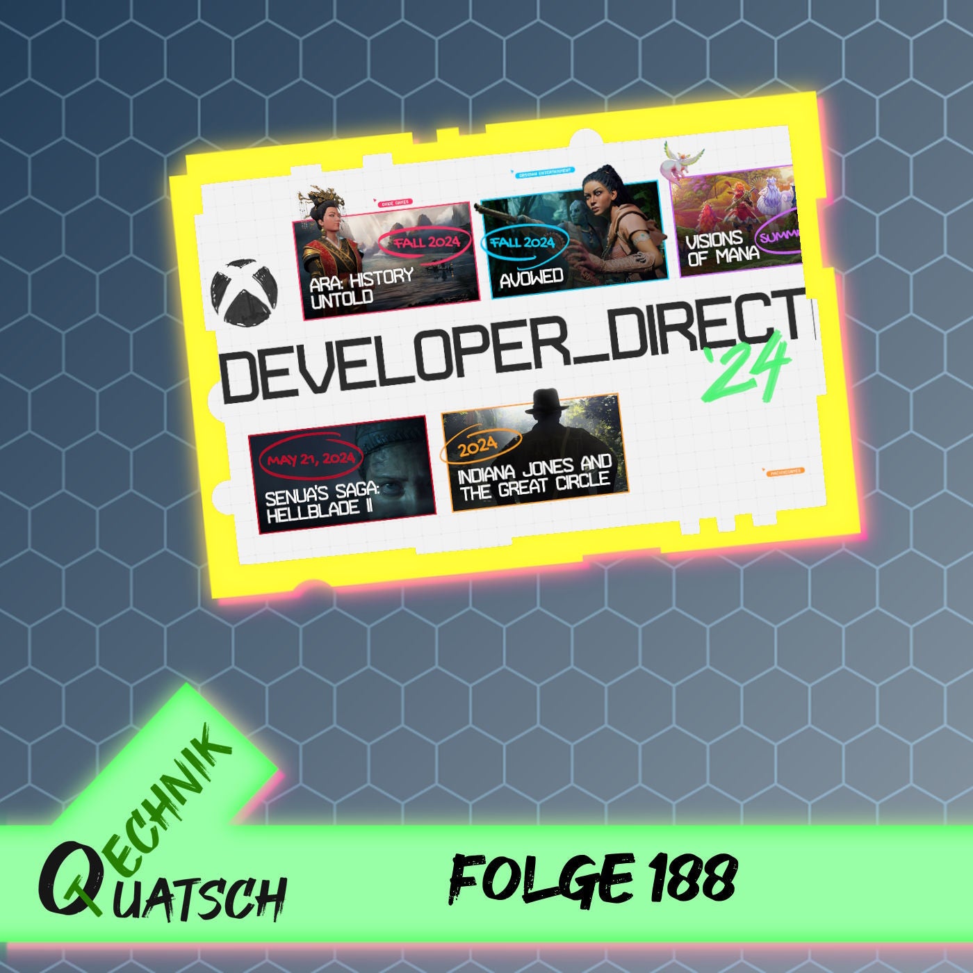 Folge 188: Xbox Developer Direct 2024 mit u.a. Avowed, Hellblade 2 und Indiana Jones; Review „The Cub“; Piranha Bytes vor dem Aus