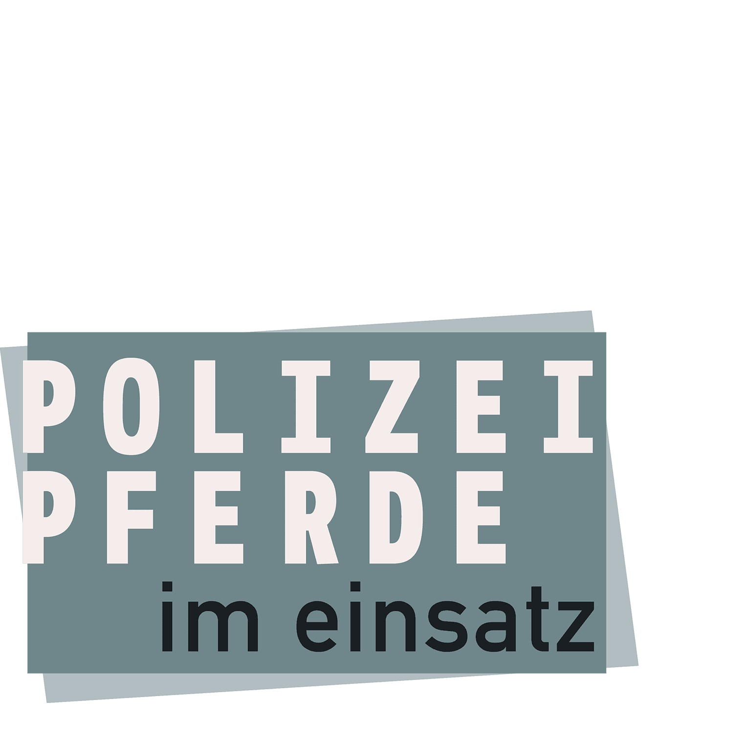 Polizeipferde im Einsatz