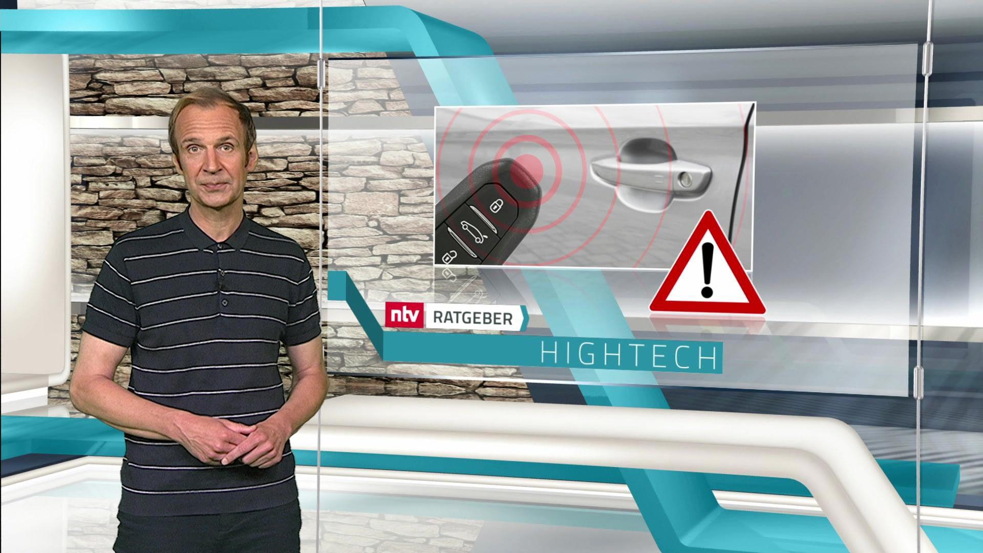 Thema u.a.: Achtung: Keyless-Technologie - Funk-Schlüssel für Autos können unsicher sein