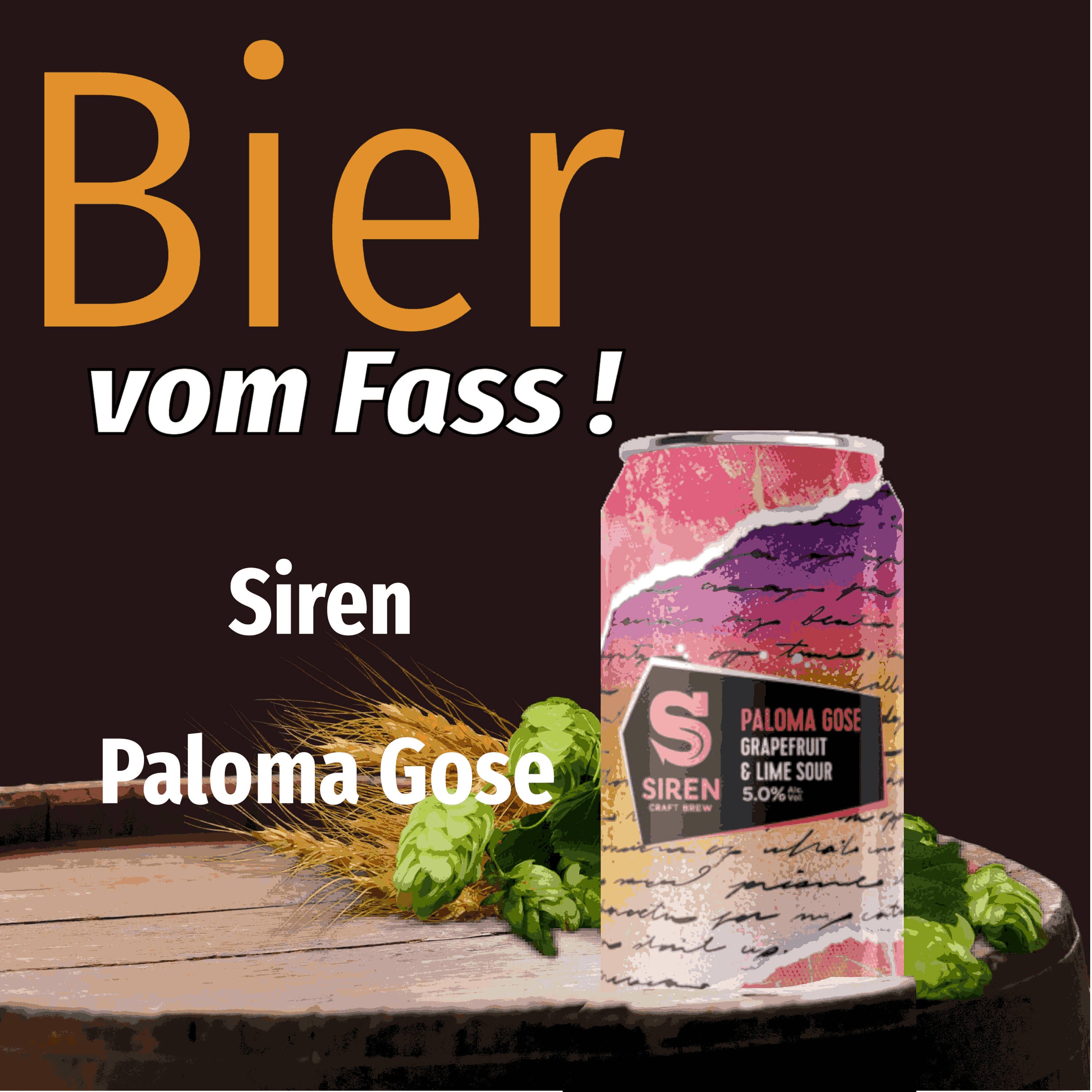 BvF177 Siren Craft Brew Paloma Gose Grapefruit & Lime Sour