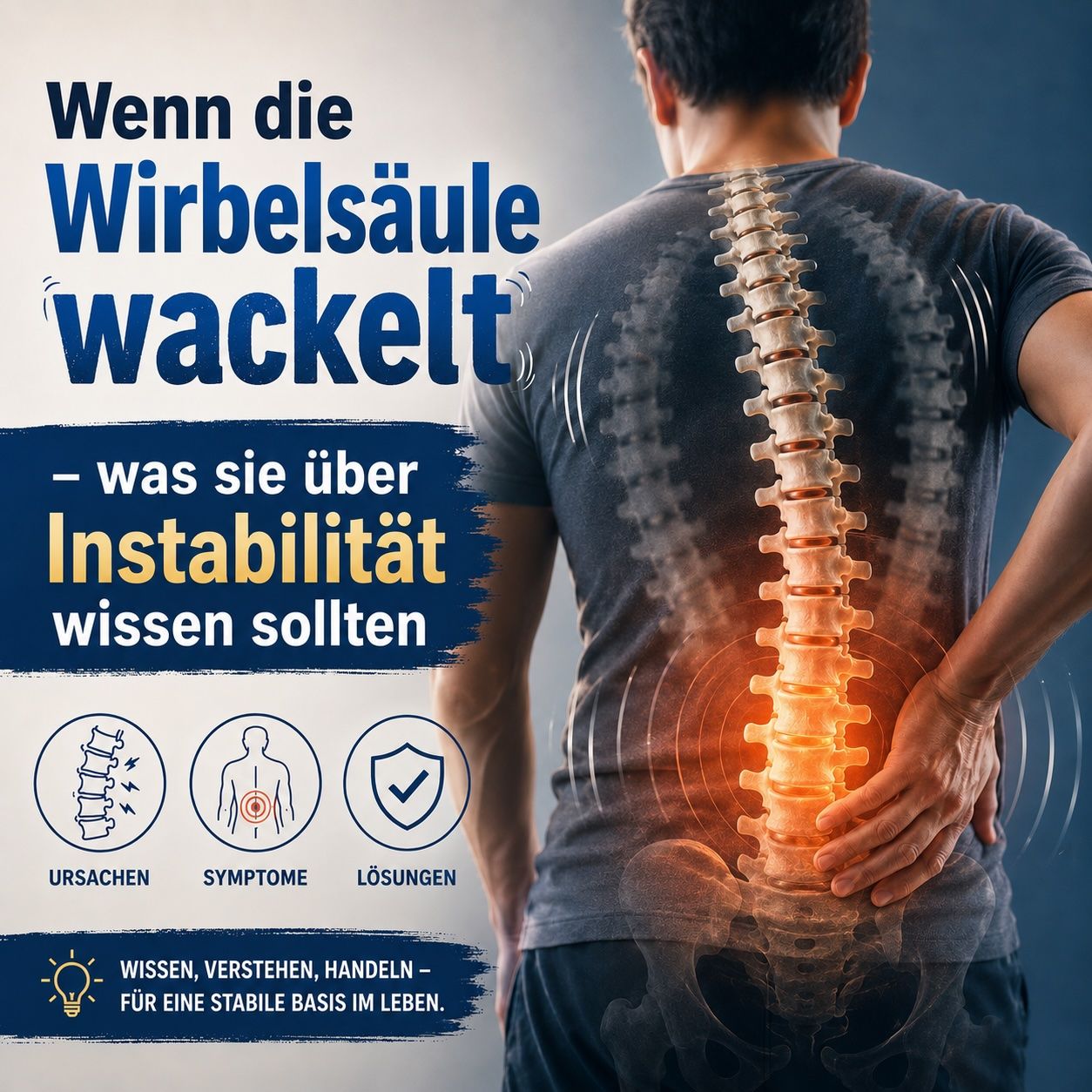Wenn die Wirbelsäule wackelt - was sie über Instabilität wissen sollten