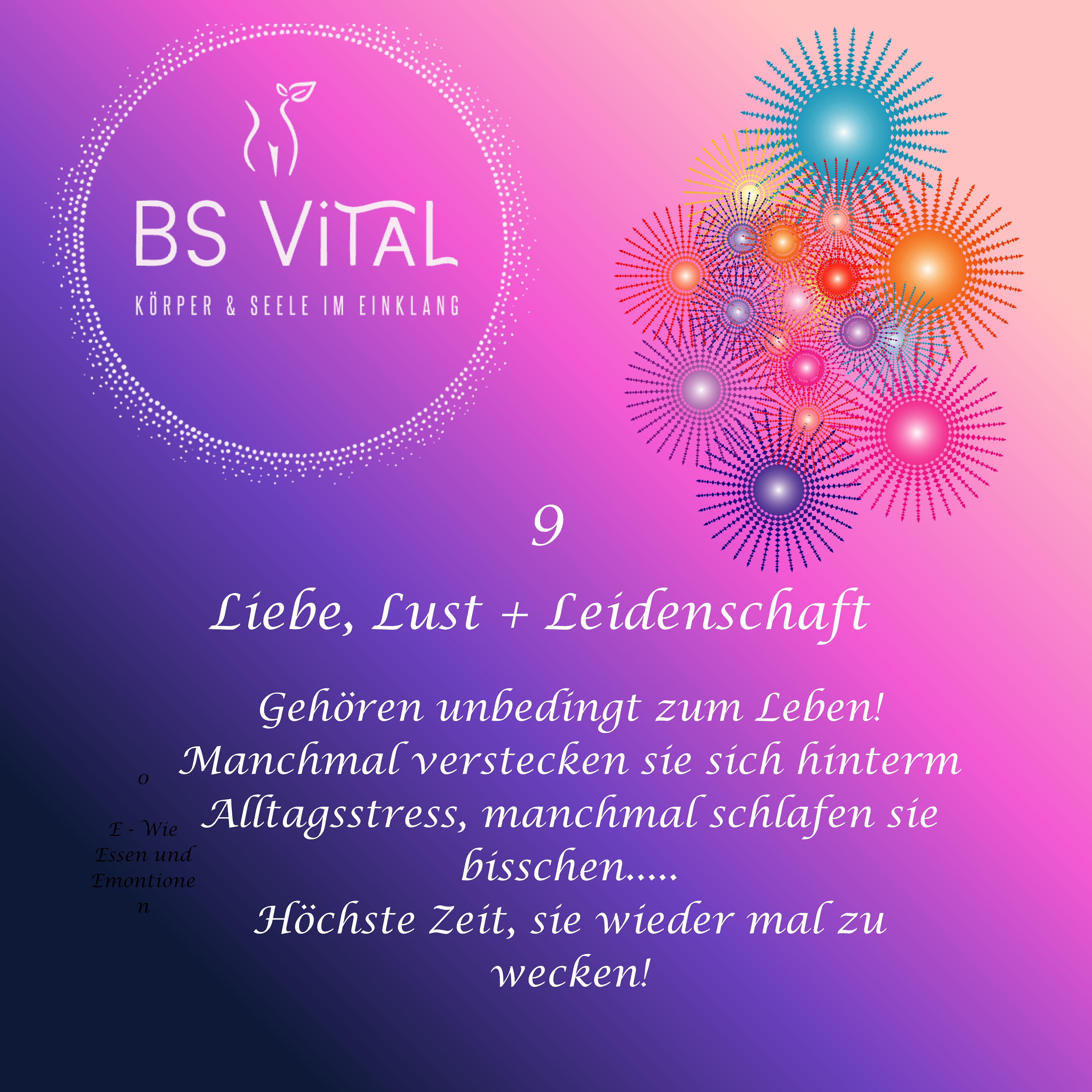 Liebe, Lust + Leidenschaft