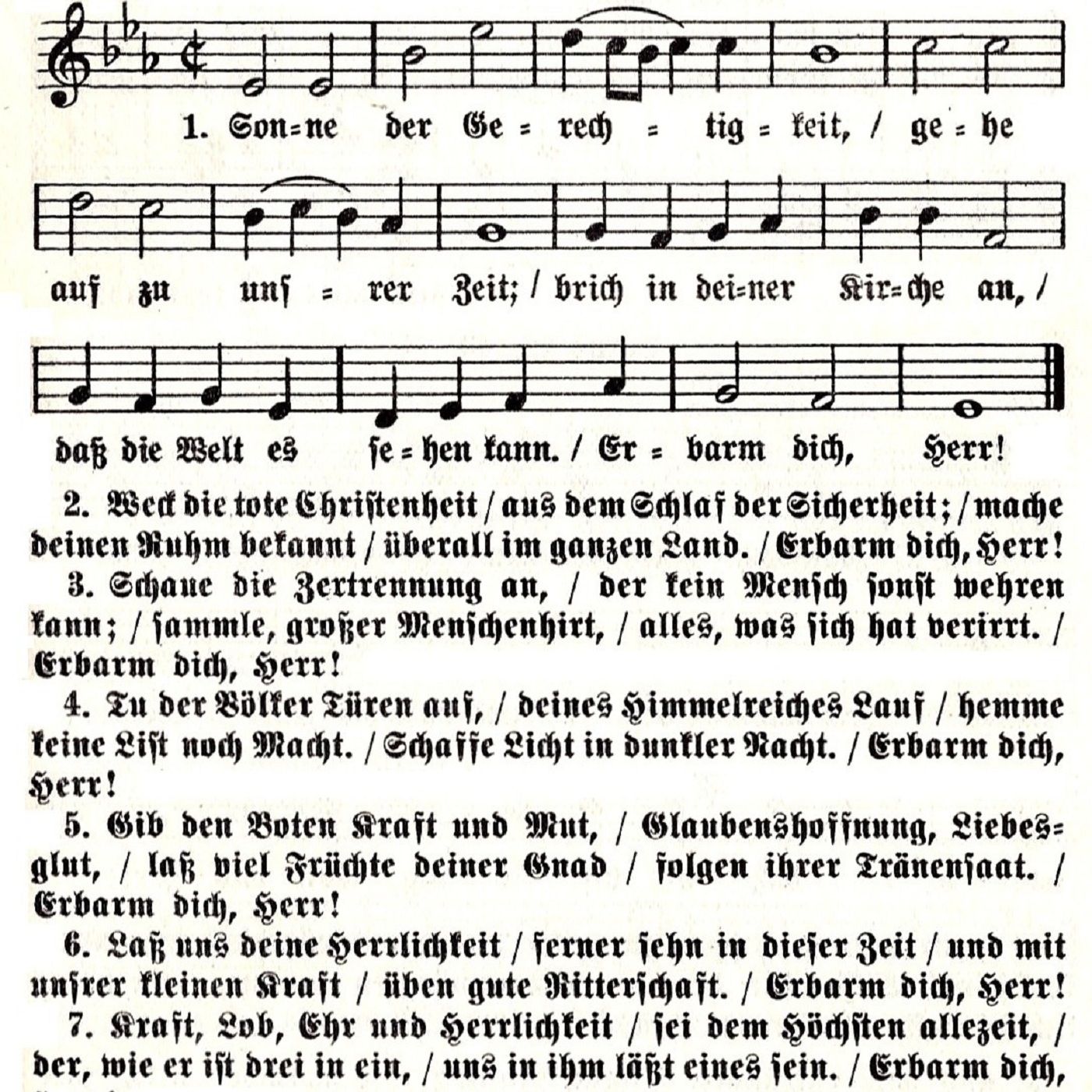 Sonne der Gerechtigkeit (EG 262 und 263)