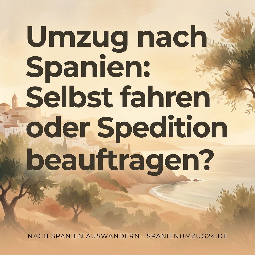 Umzug nach Spanien: Selbst fahren oder Spedition beauftragen?