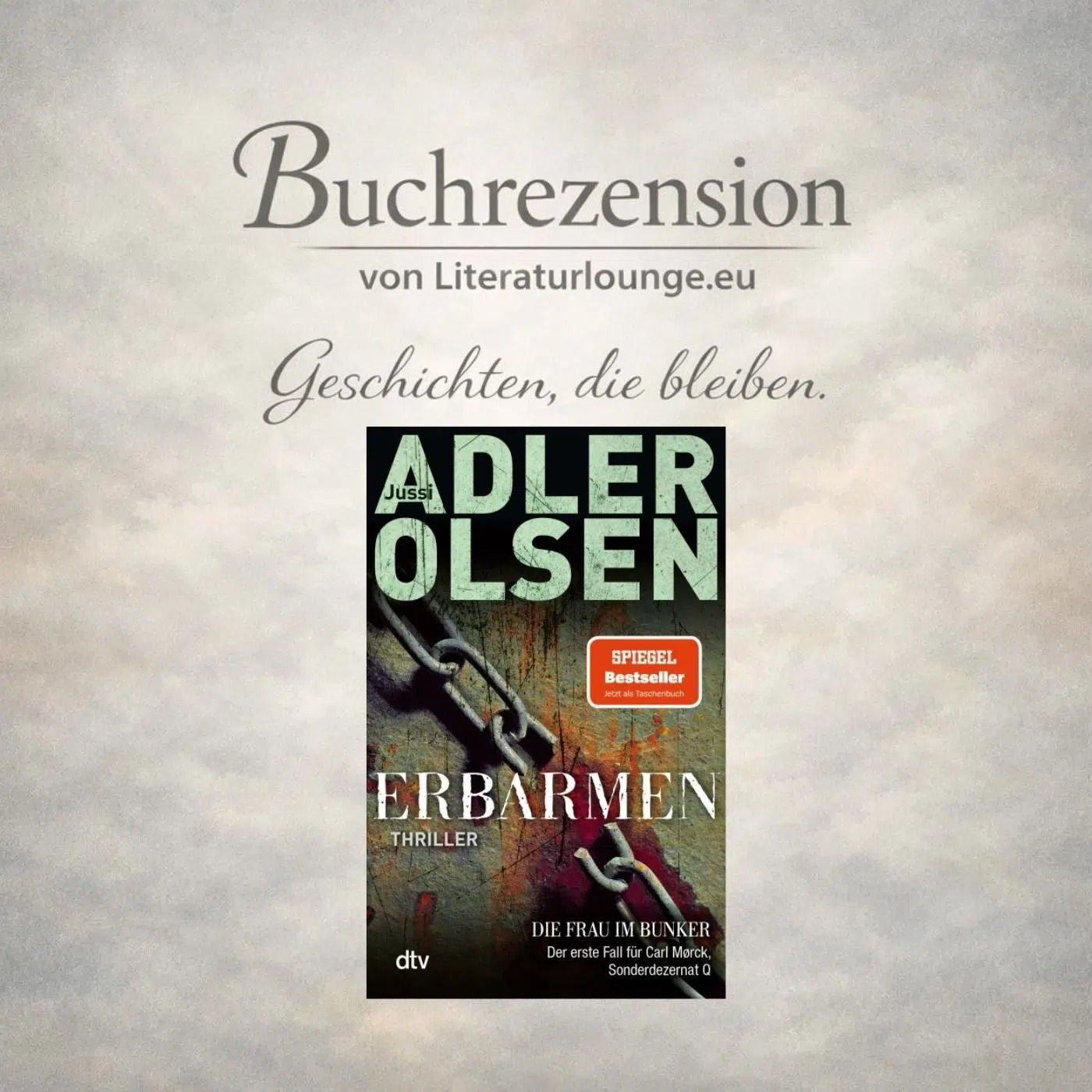 [Buchrezension] „Erbarmen“ von Jussi Adler-Olsen: Der packende Auftakt der Carl-Mørck-Reihe