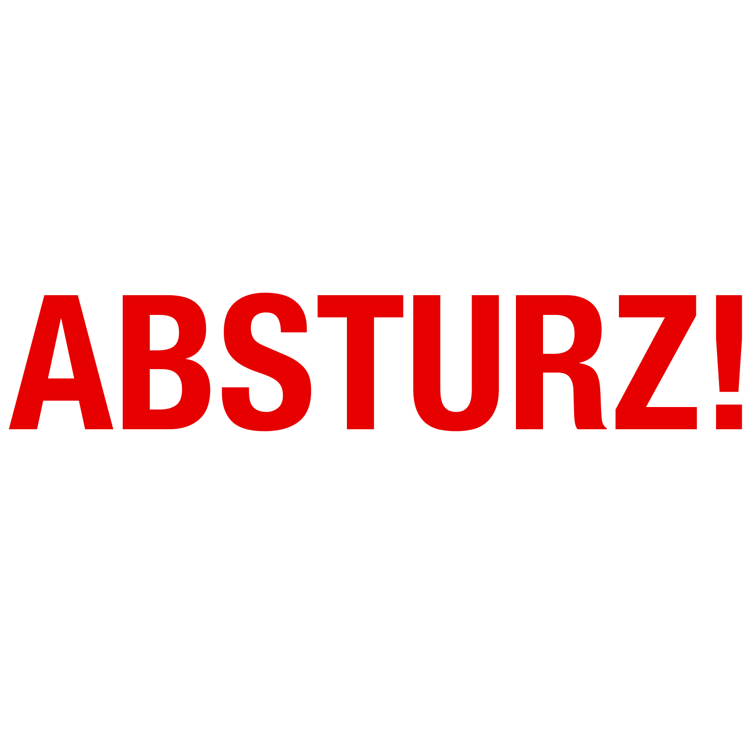 Absturz!