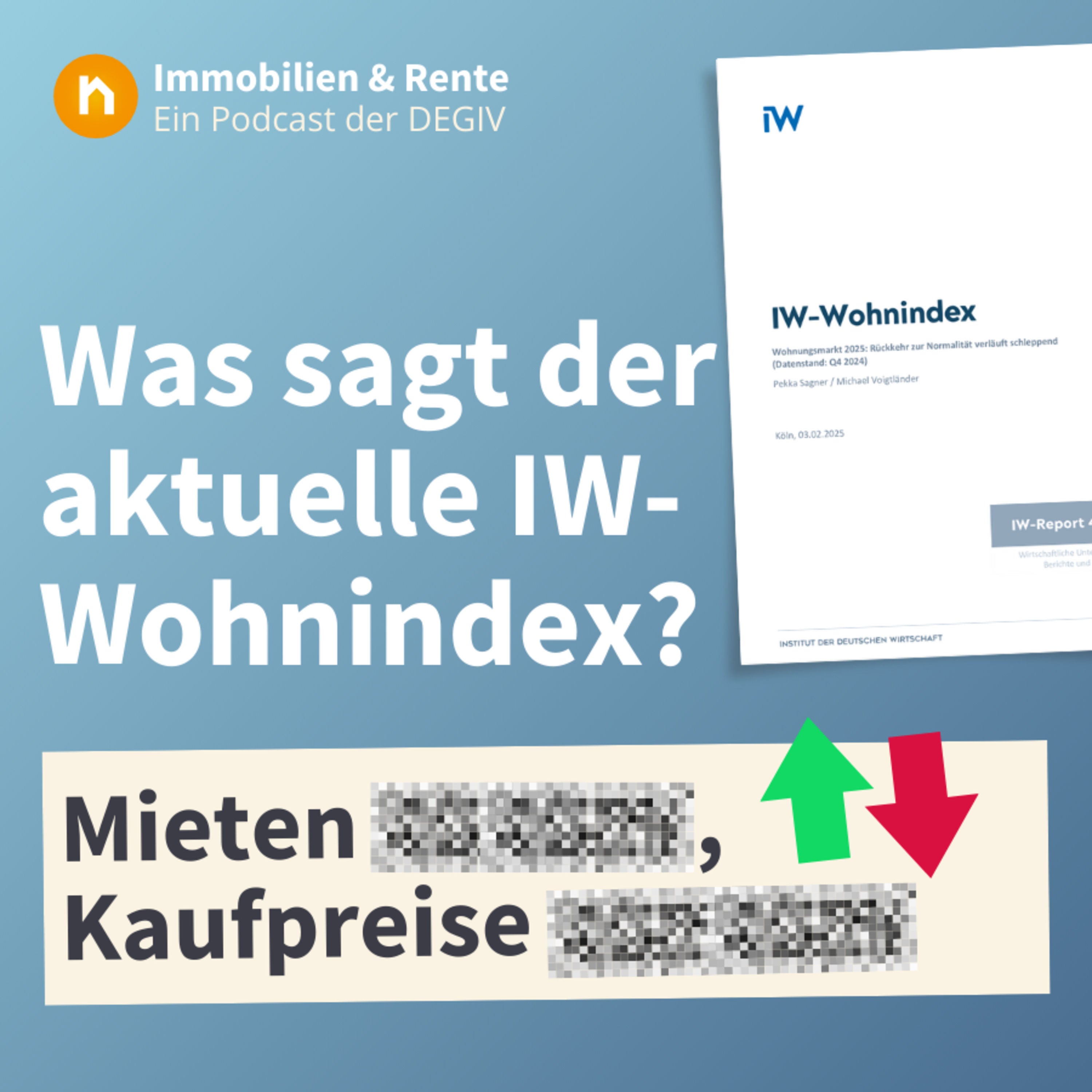 IW-Wohnindex Q4 2024: Mieten rauf, Kaufpreise runter!