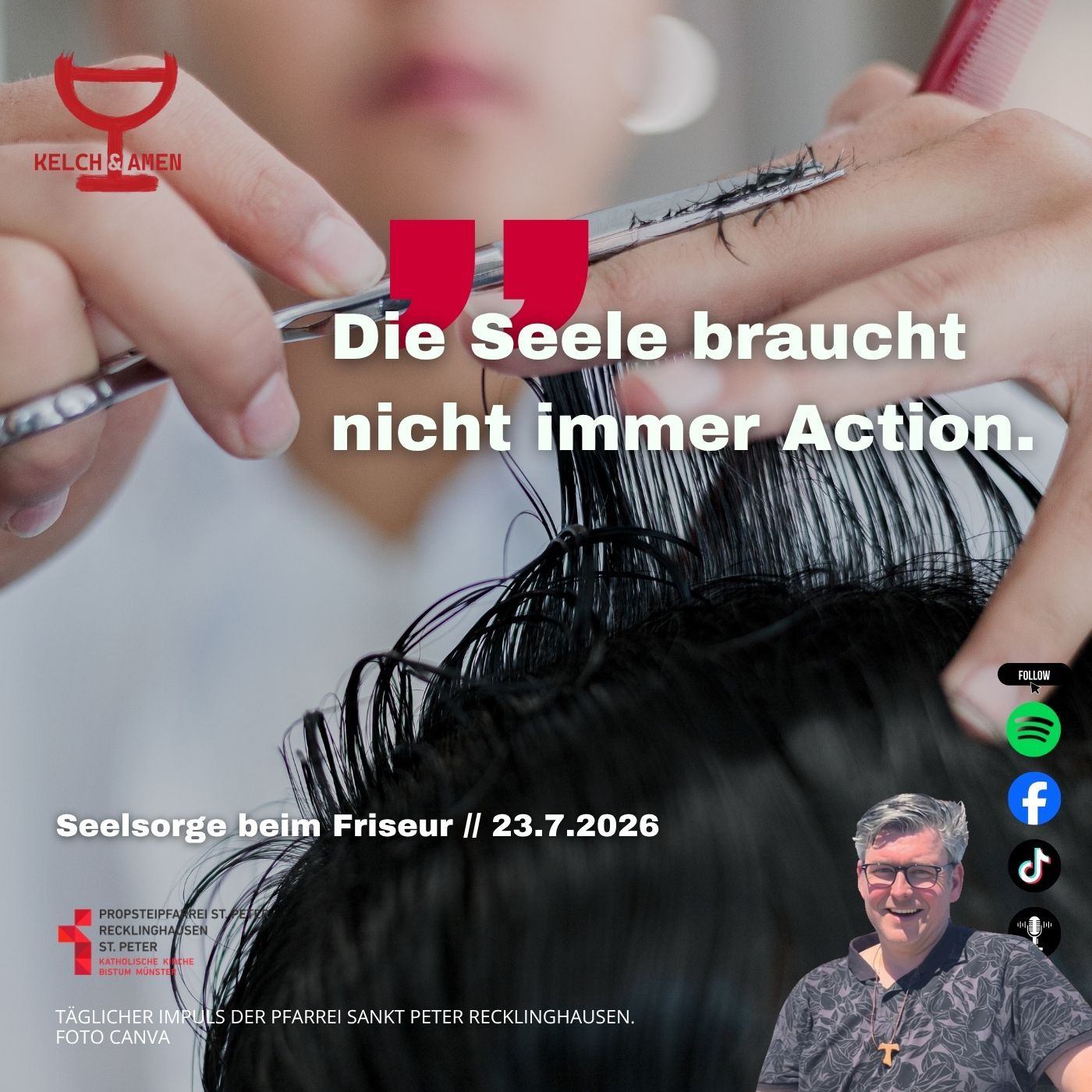 Seelsorge beim Friseur // 23.7.2026
