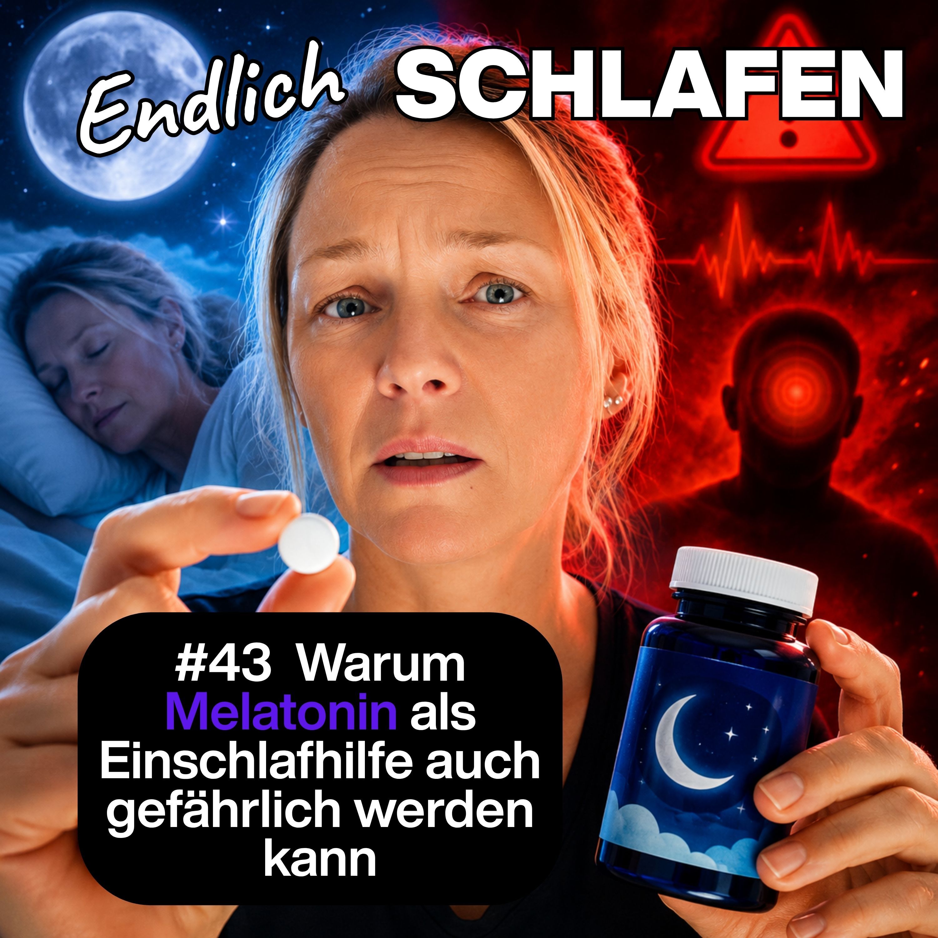 Warum Melatonin als Einschlafhilfe auch gefährlich werden kann