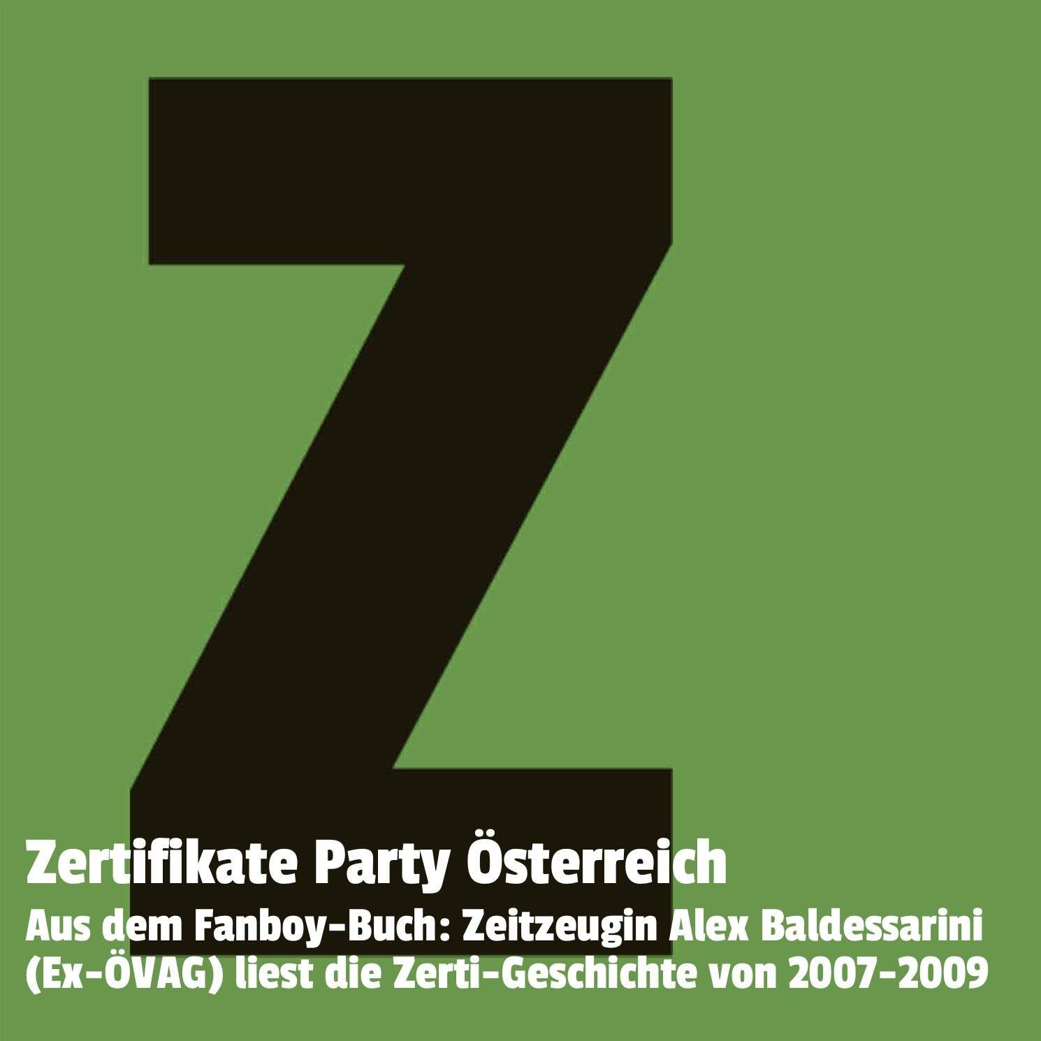 Zertifikate Party Österreich: Zeitzeugin Alexandra Baldessarini (Ex-ÖVAG) liest die Zertifikate-Geschichte von 2007 bis 2009
