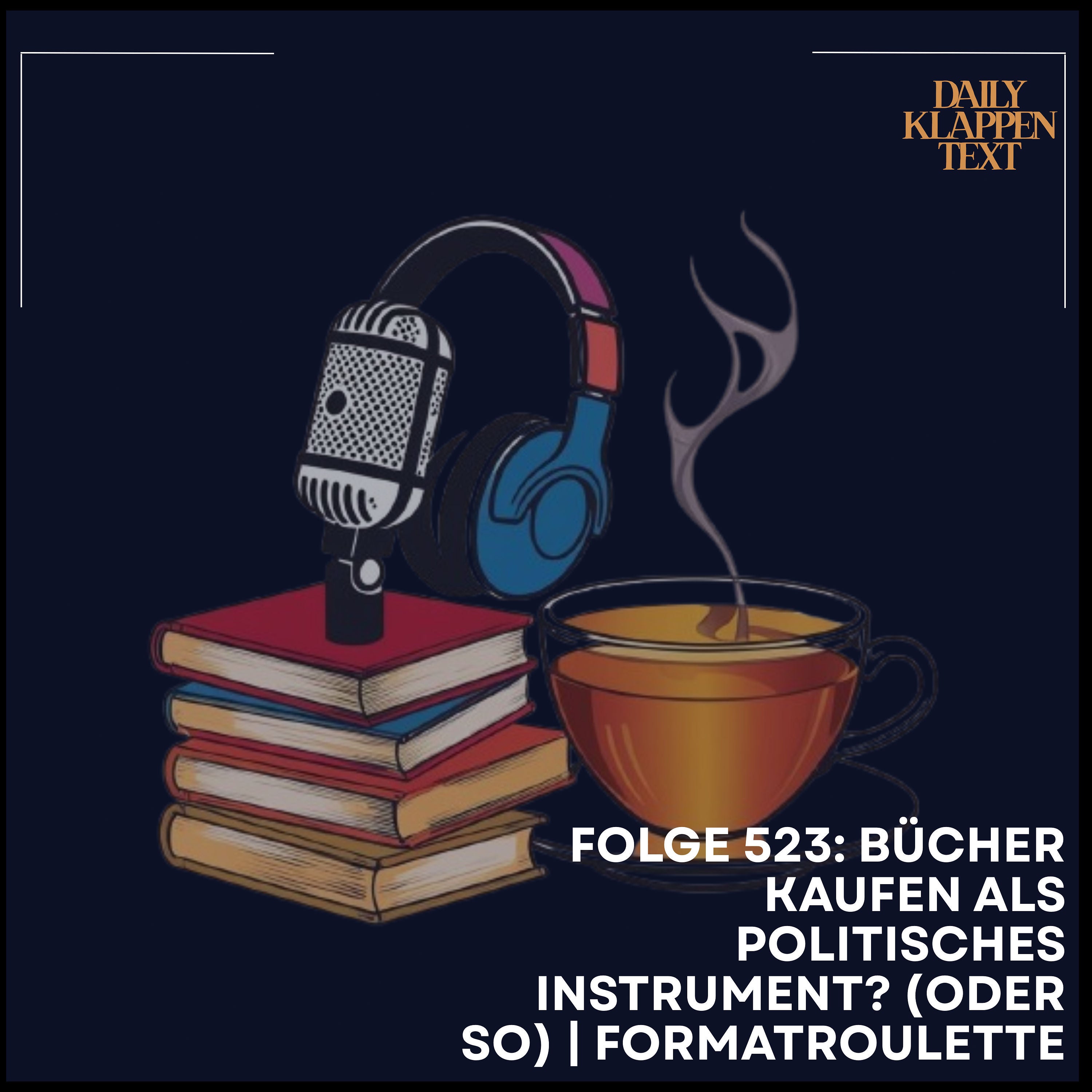 Folge 523: Bücher kaufen als politisches Instrument? (oder so) | Formatroulette